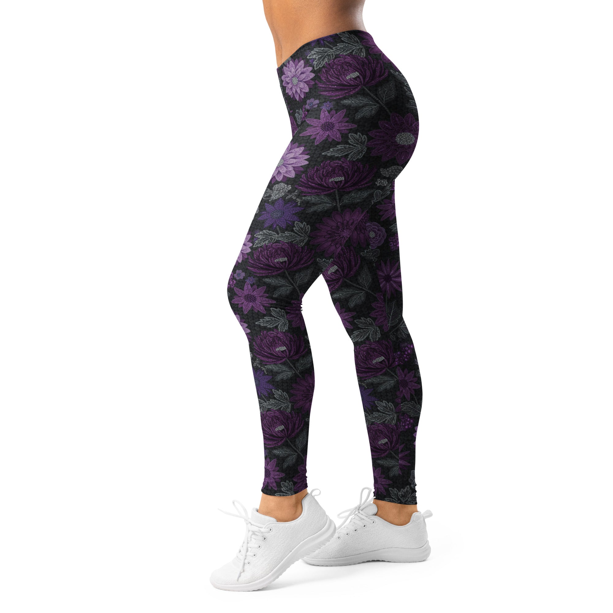 Jewel Orchid Paillette Leggings | GearBunch