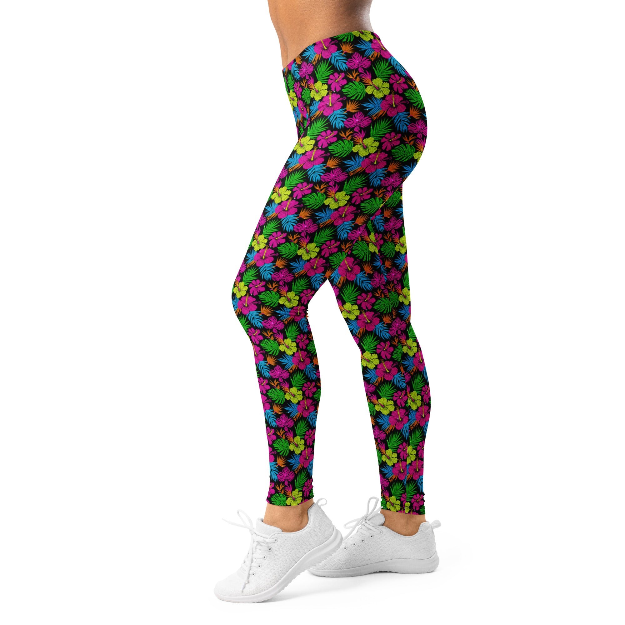 Rainbow Tropical Paillette Leggings | GearBunch