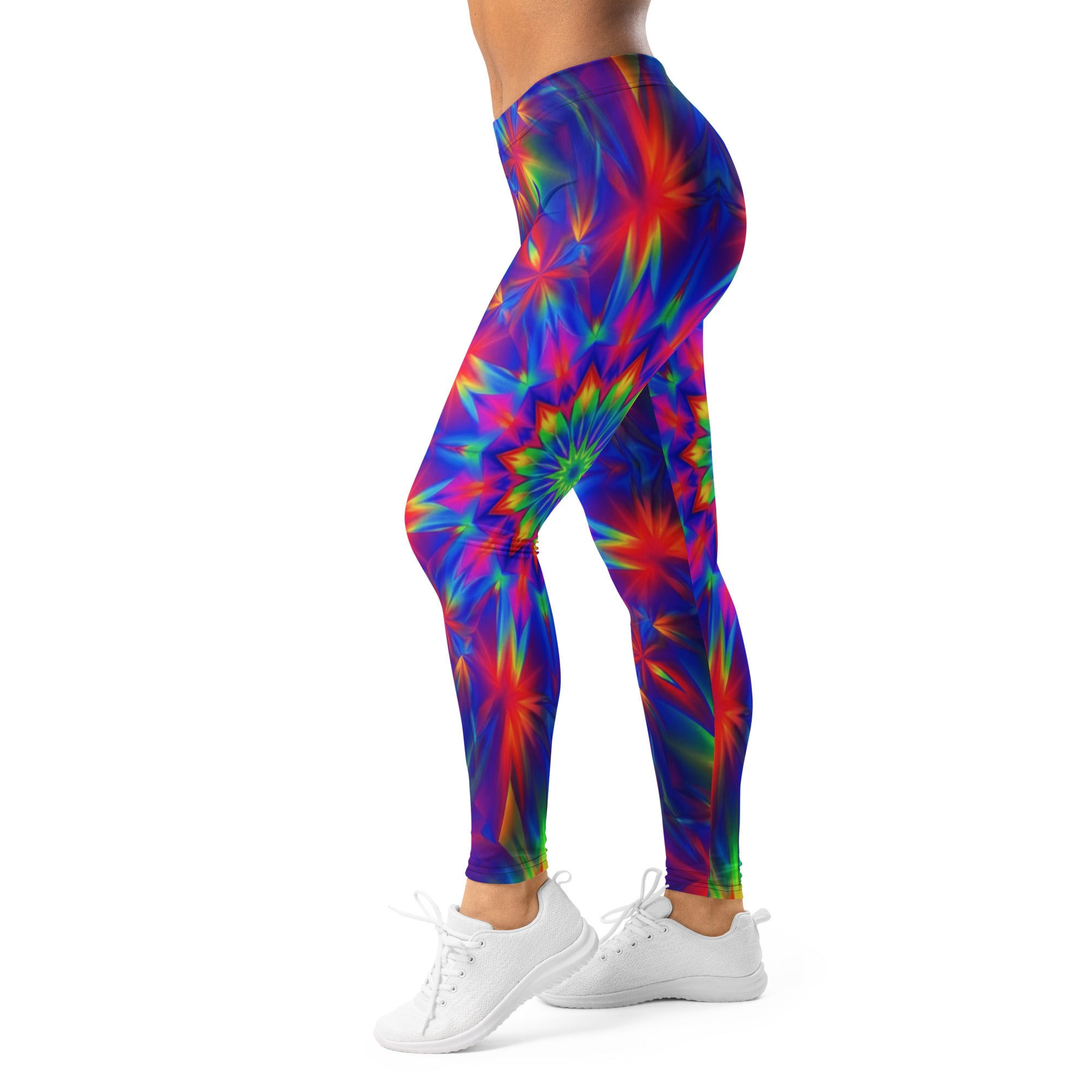 Psychedelic Starburst Prism Leggings | GearBunch