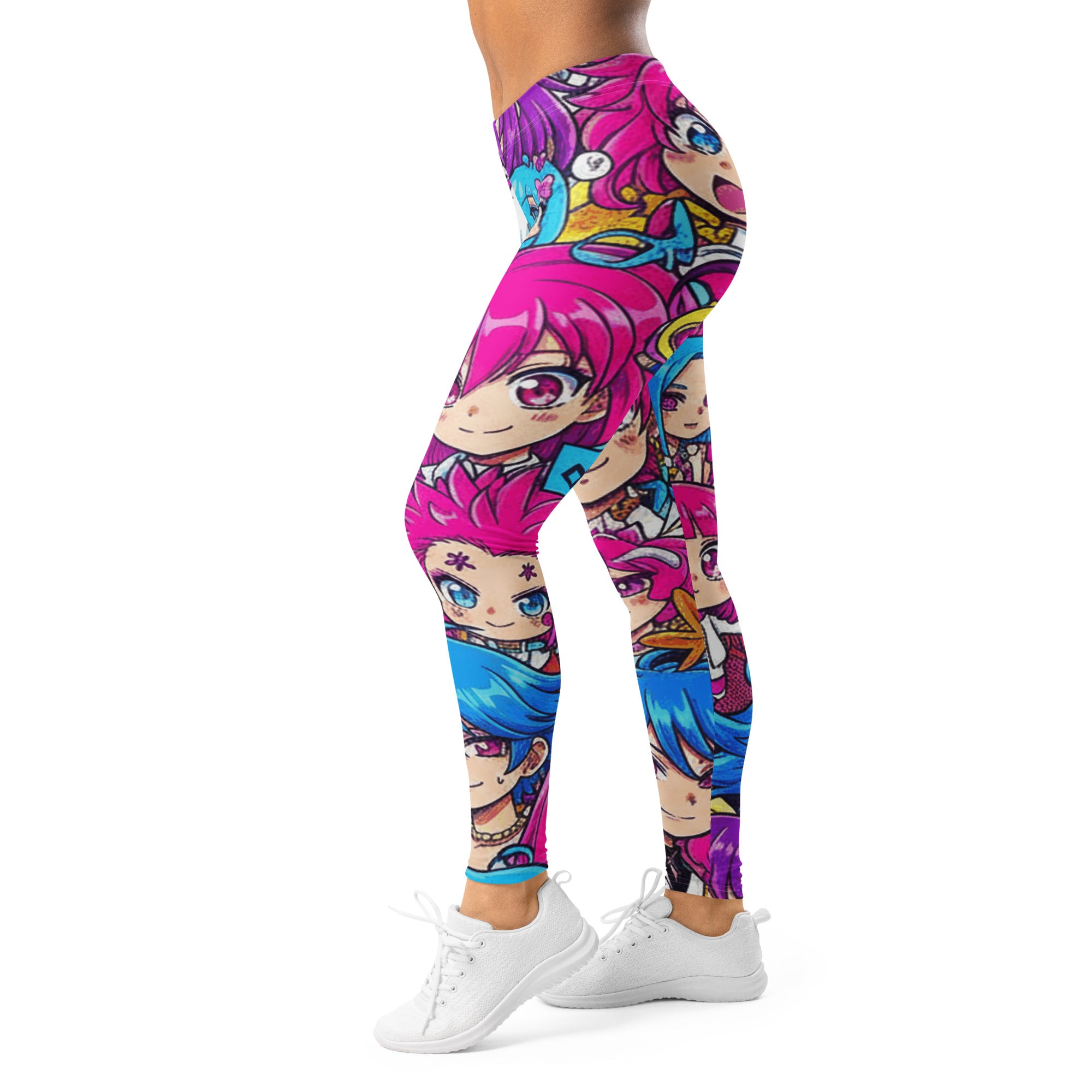 Anime Collage Pop Idol Leggings | GearBunch