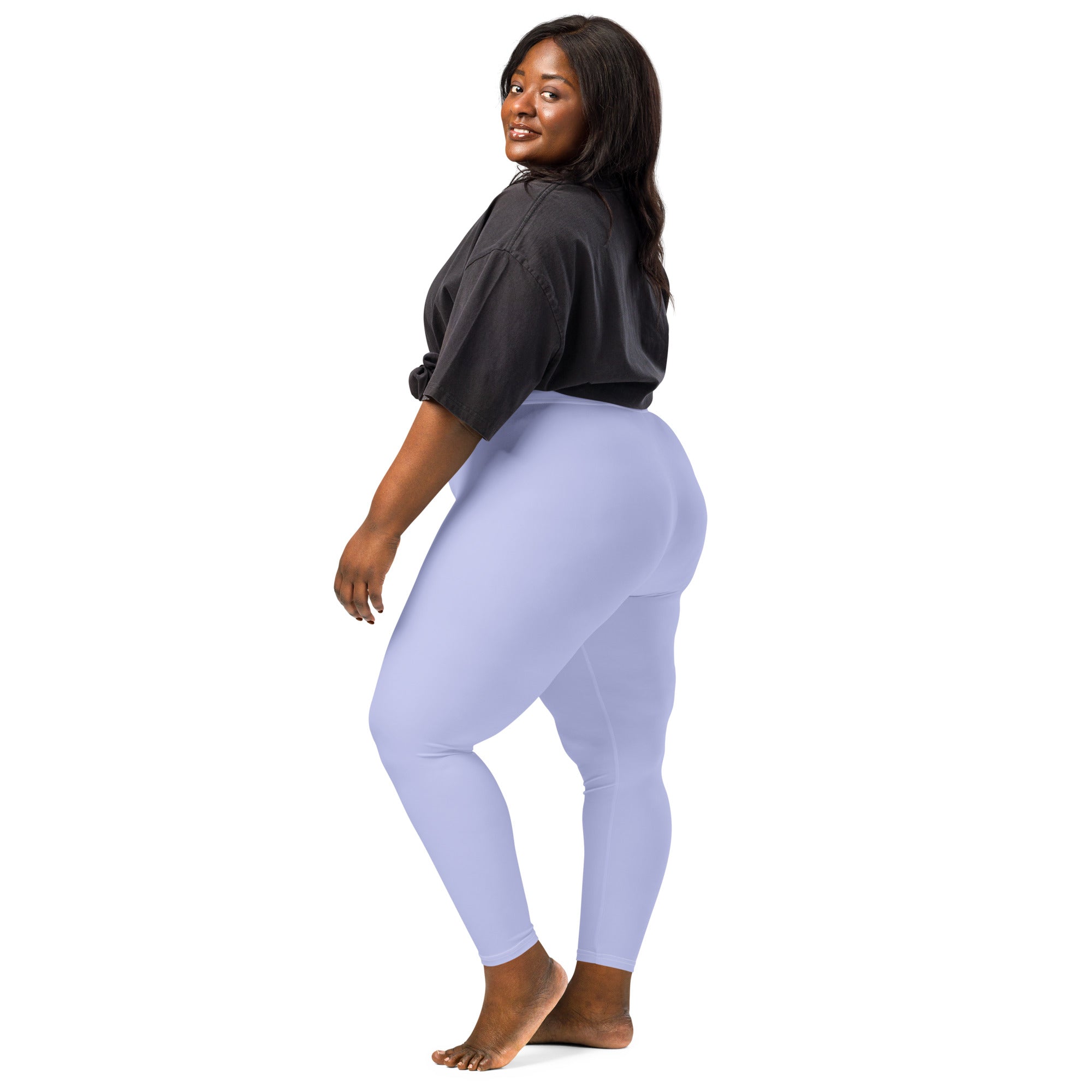 Solid Periwinkle Kids Leggings | GearBunch