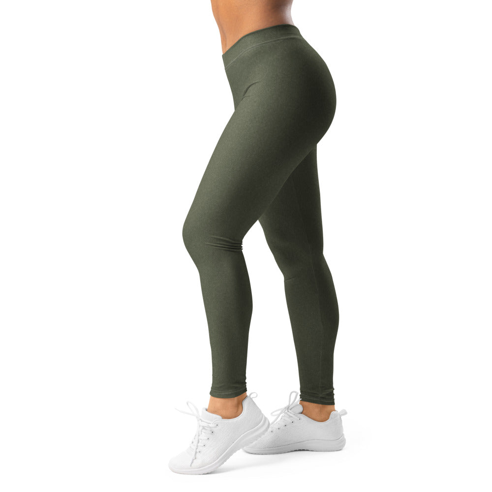 Solid leggings left view | GearBunch