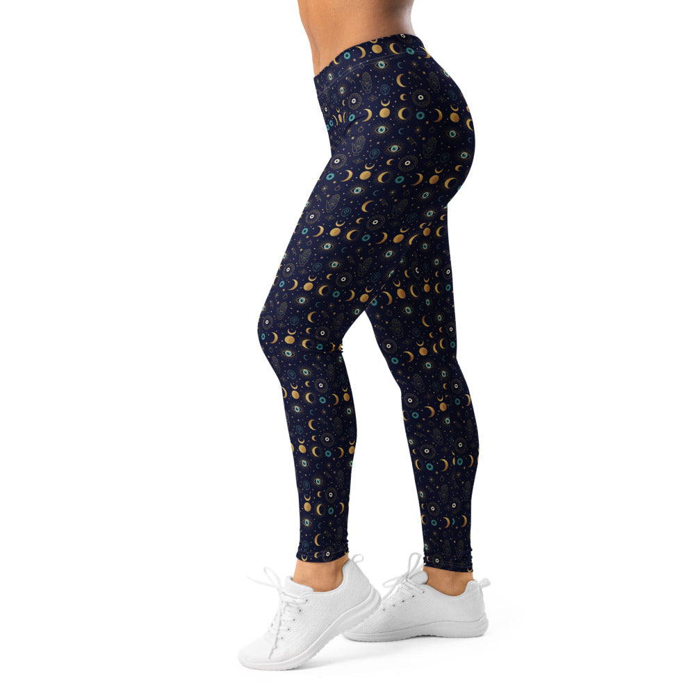 Solid leggings left view | GearBunch