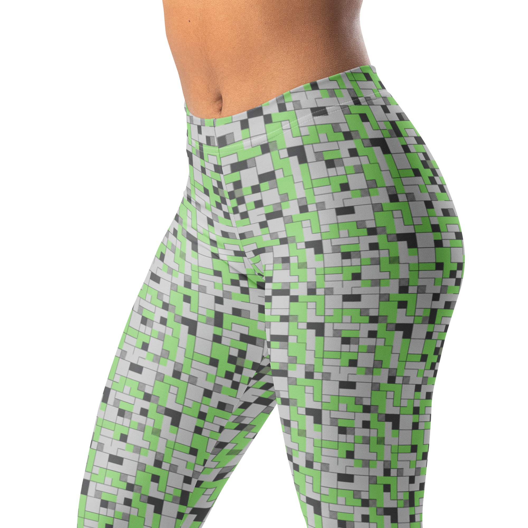 Small Blocks Geometric Leggings | GearBunch