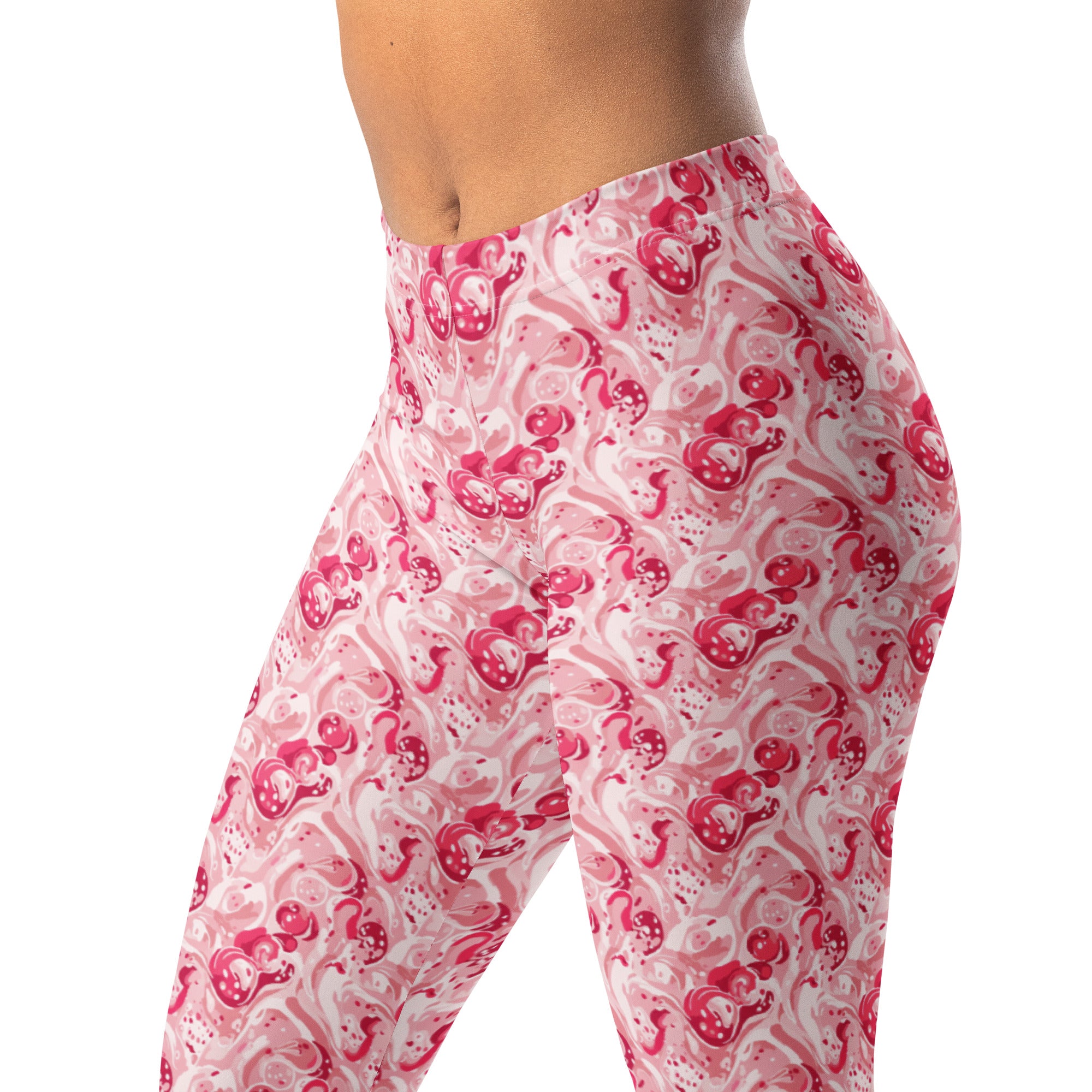 Cherry Strawberry Cream Leggings | GearBunch