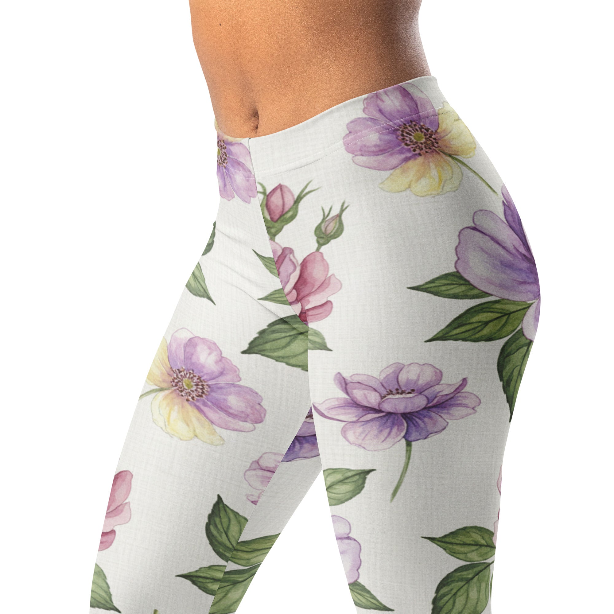 Watercolour Wildflowers Leggings | GearBunch