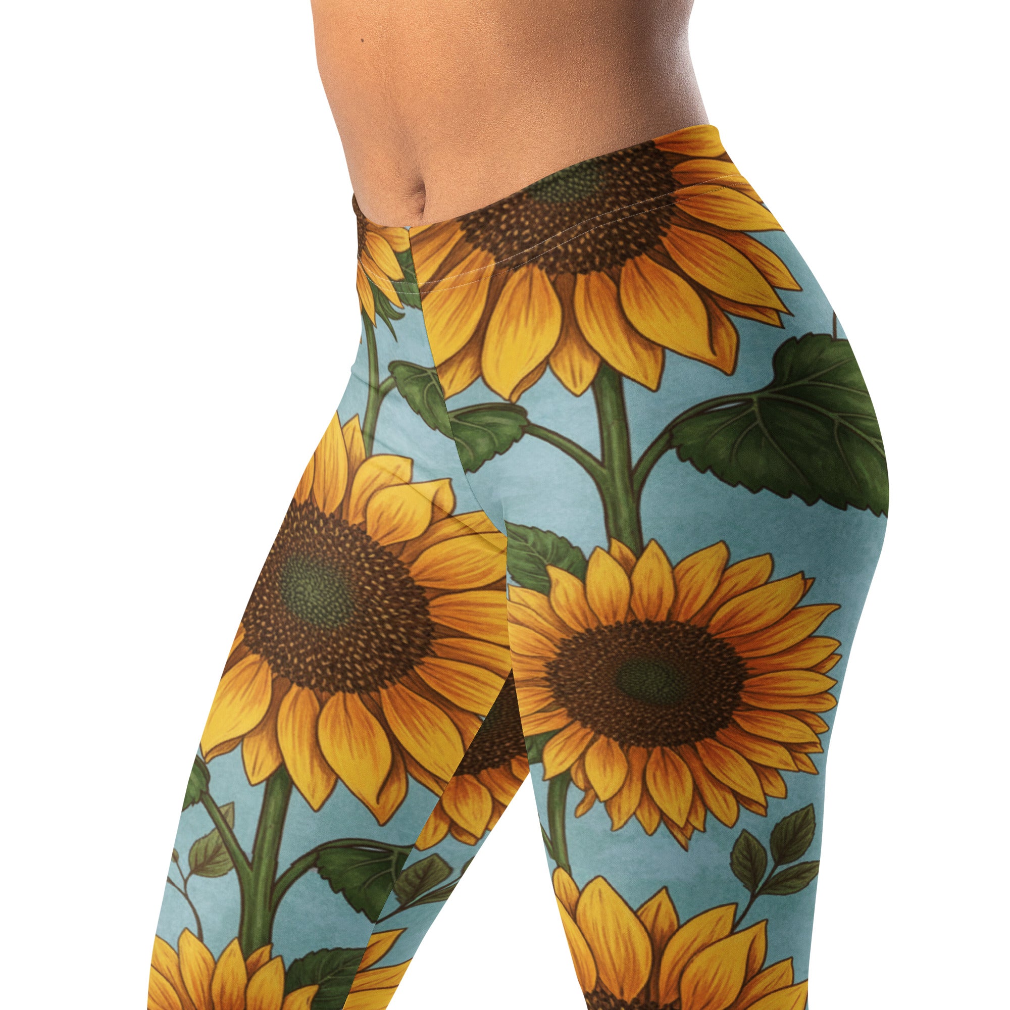 Sunflower Fields Leggings | GearBunch
