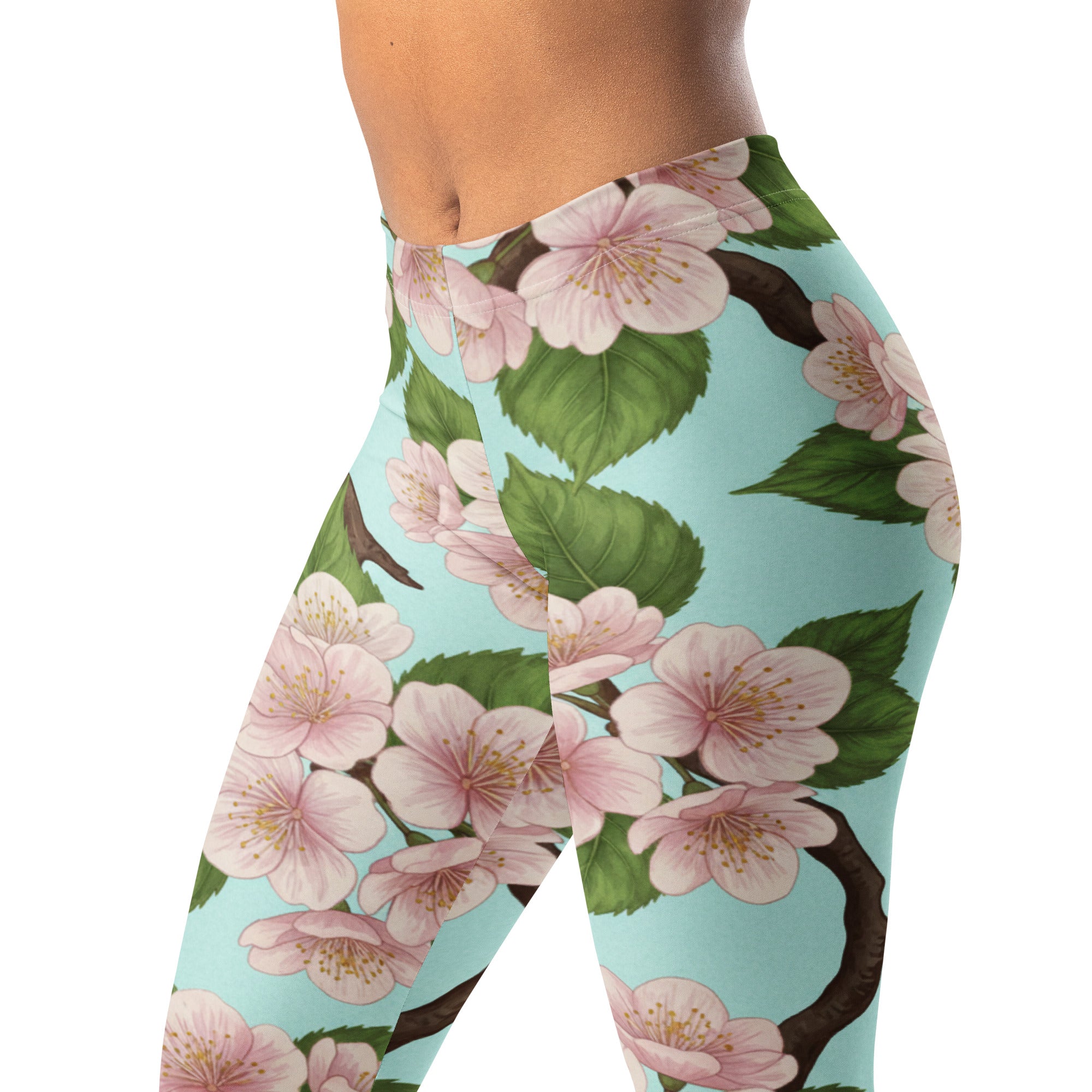 Cherry Blossom Branches Leggings | GearBunch