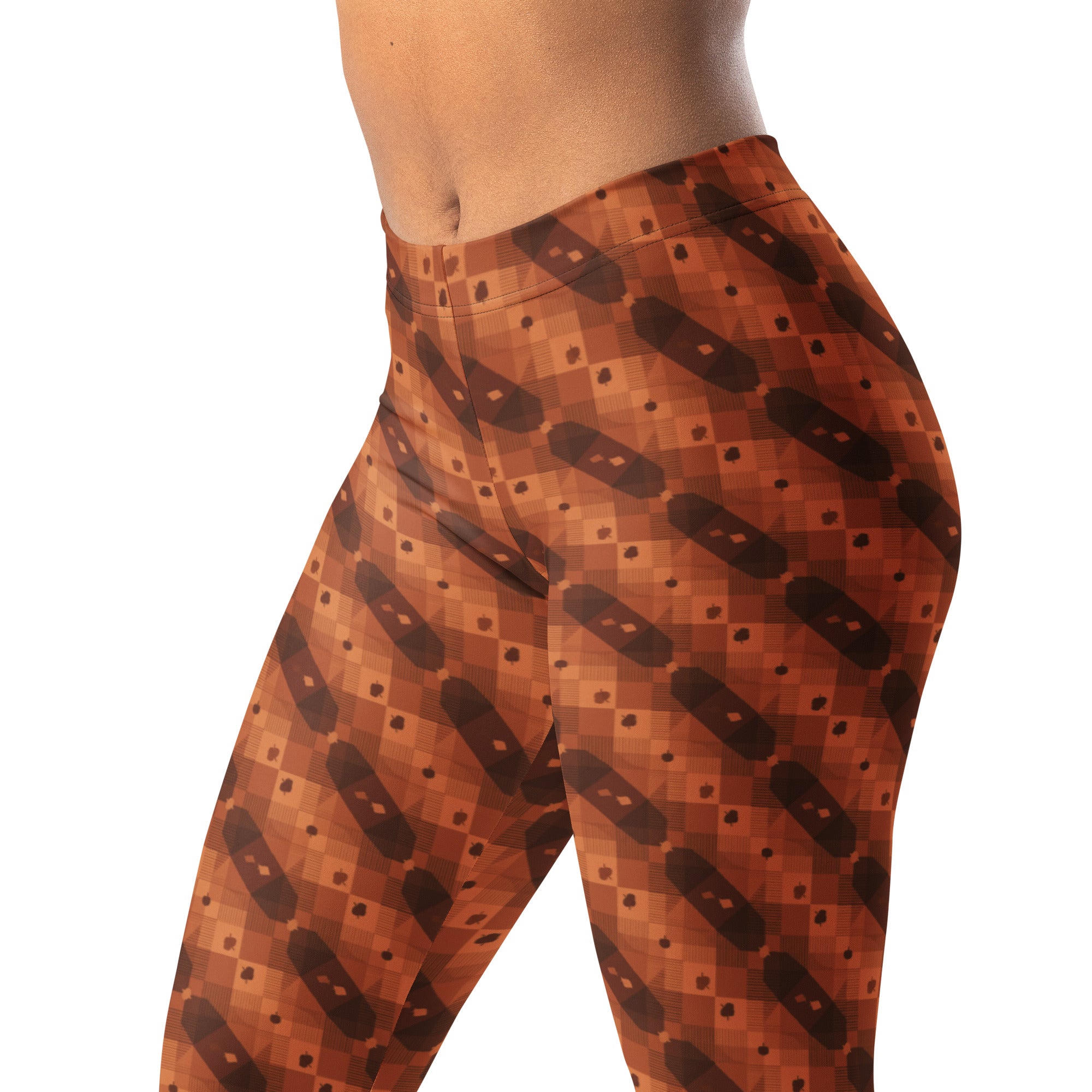 Autumn Gingham Check Leggings | GearBunch