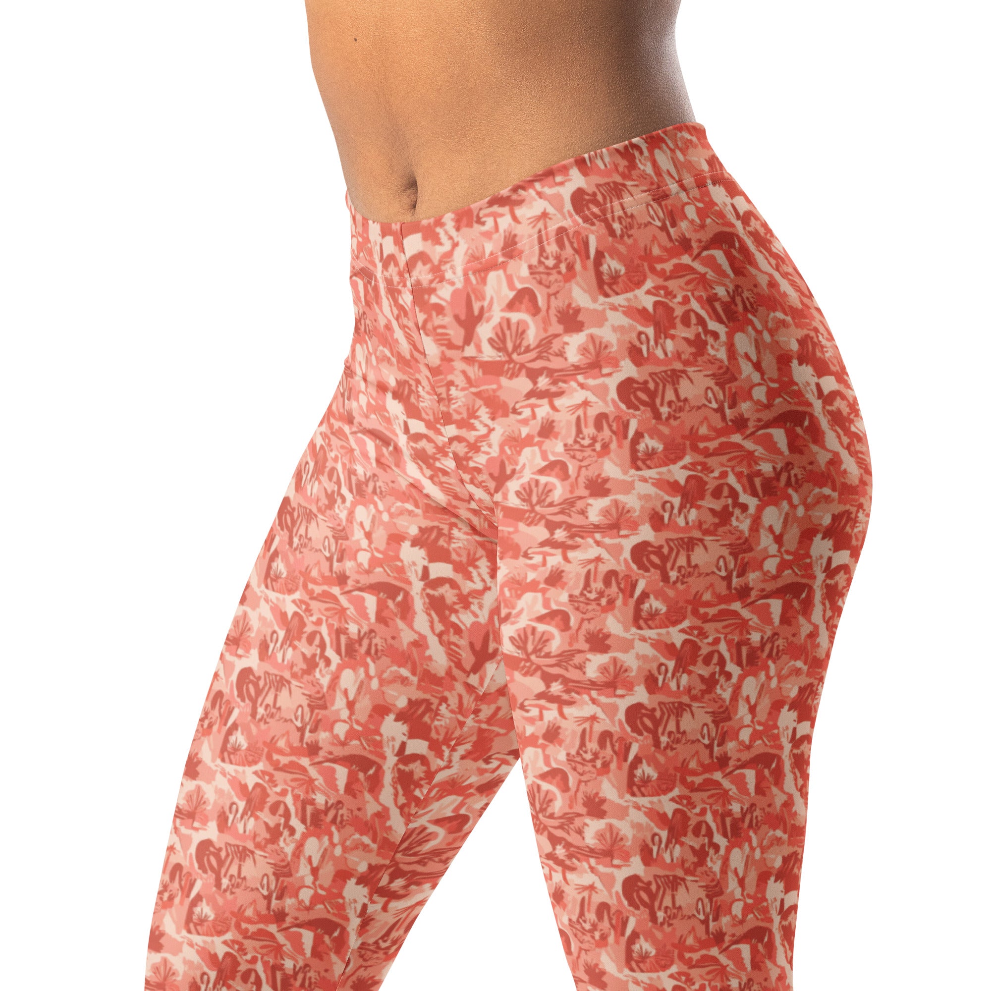 Distorted Cowboy Landscape Leggings | GearBunch