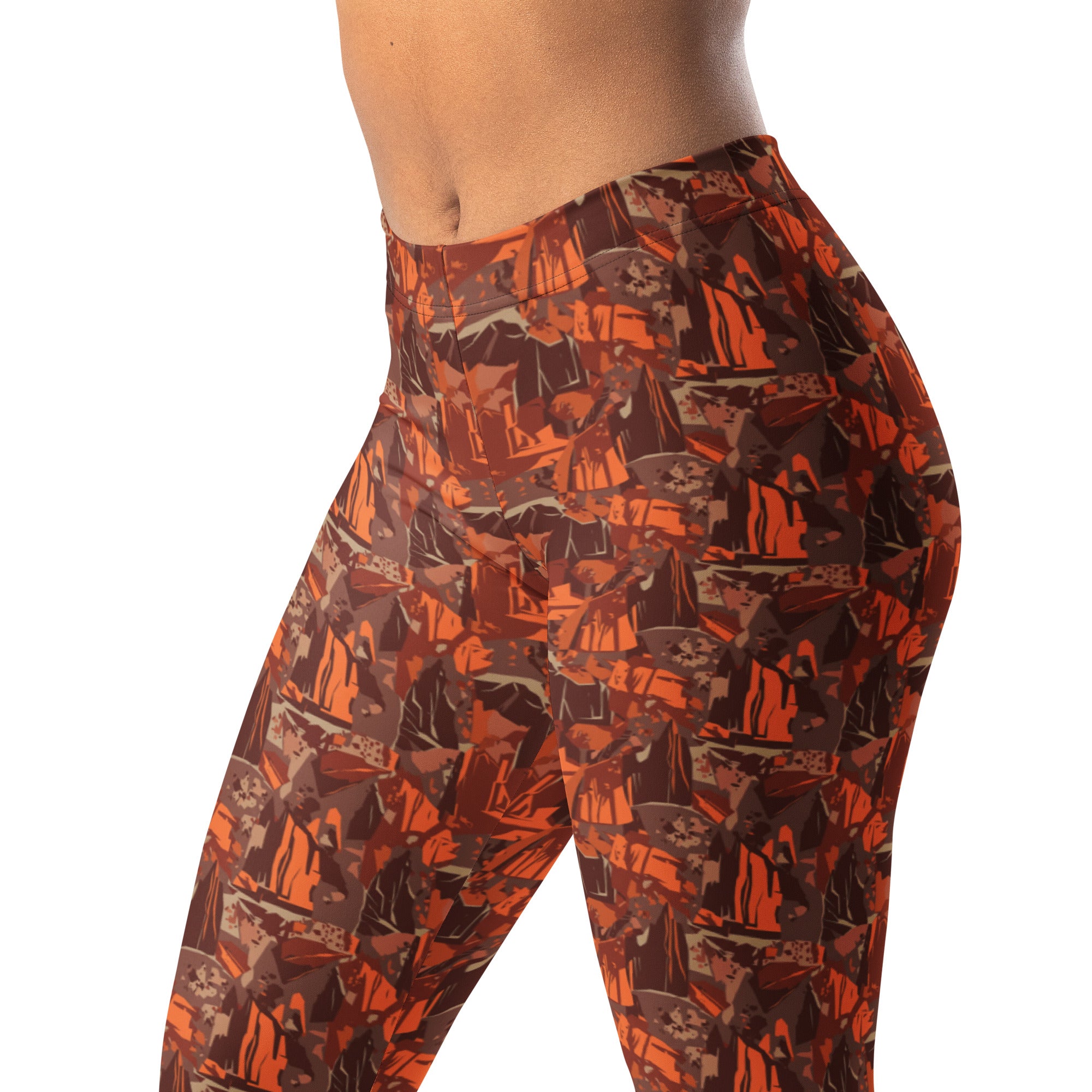 Broken Desert Landscape Leggings | GearBunch