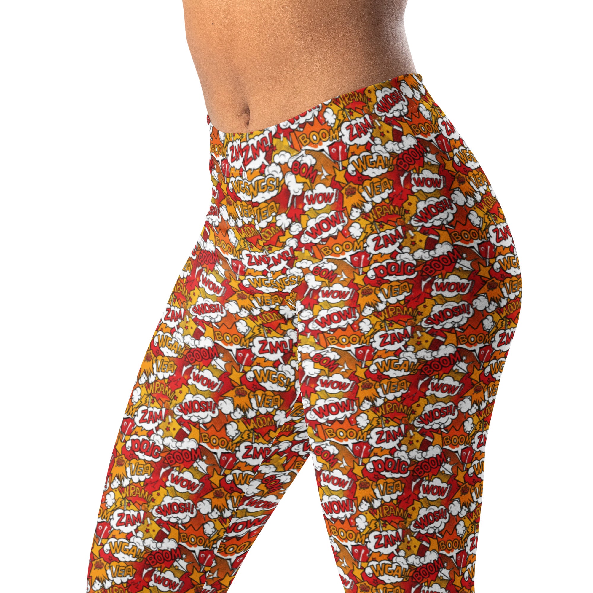 Comic Pop Fire Engine Leggings | GearBunch
