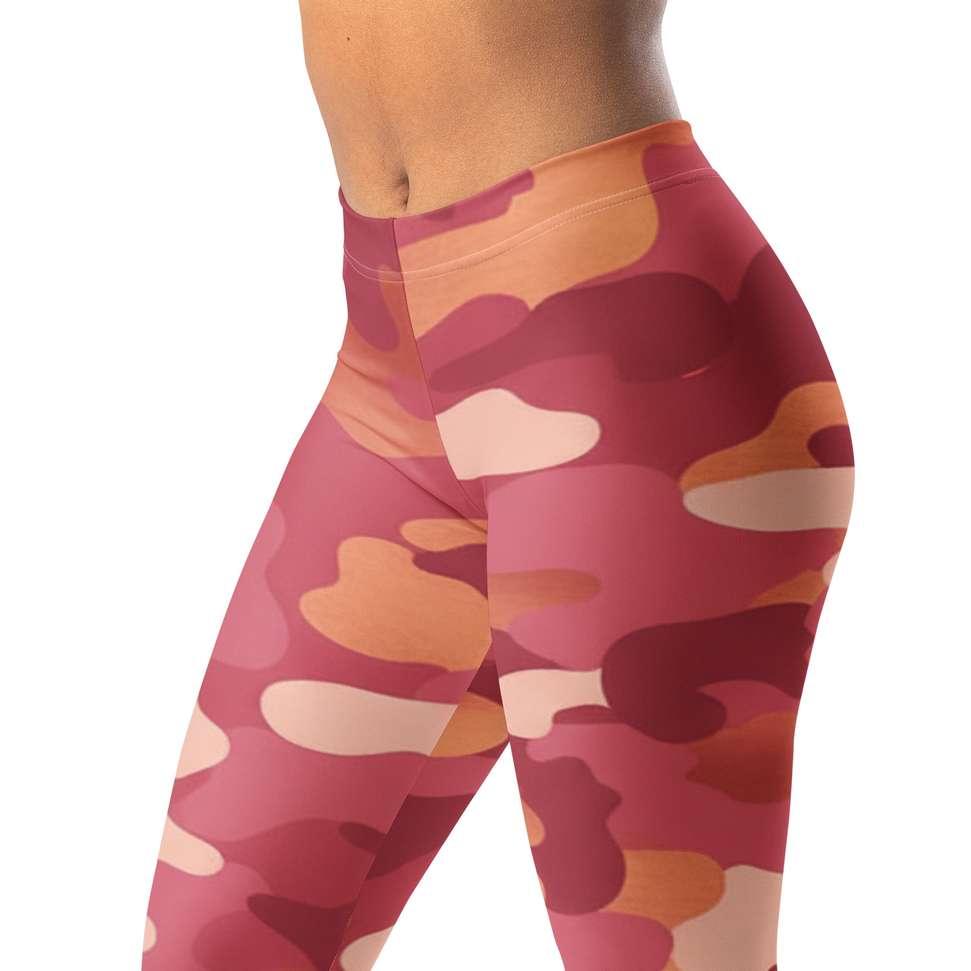 Rose Gold Camo Leggings | GearBunch