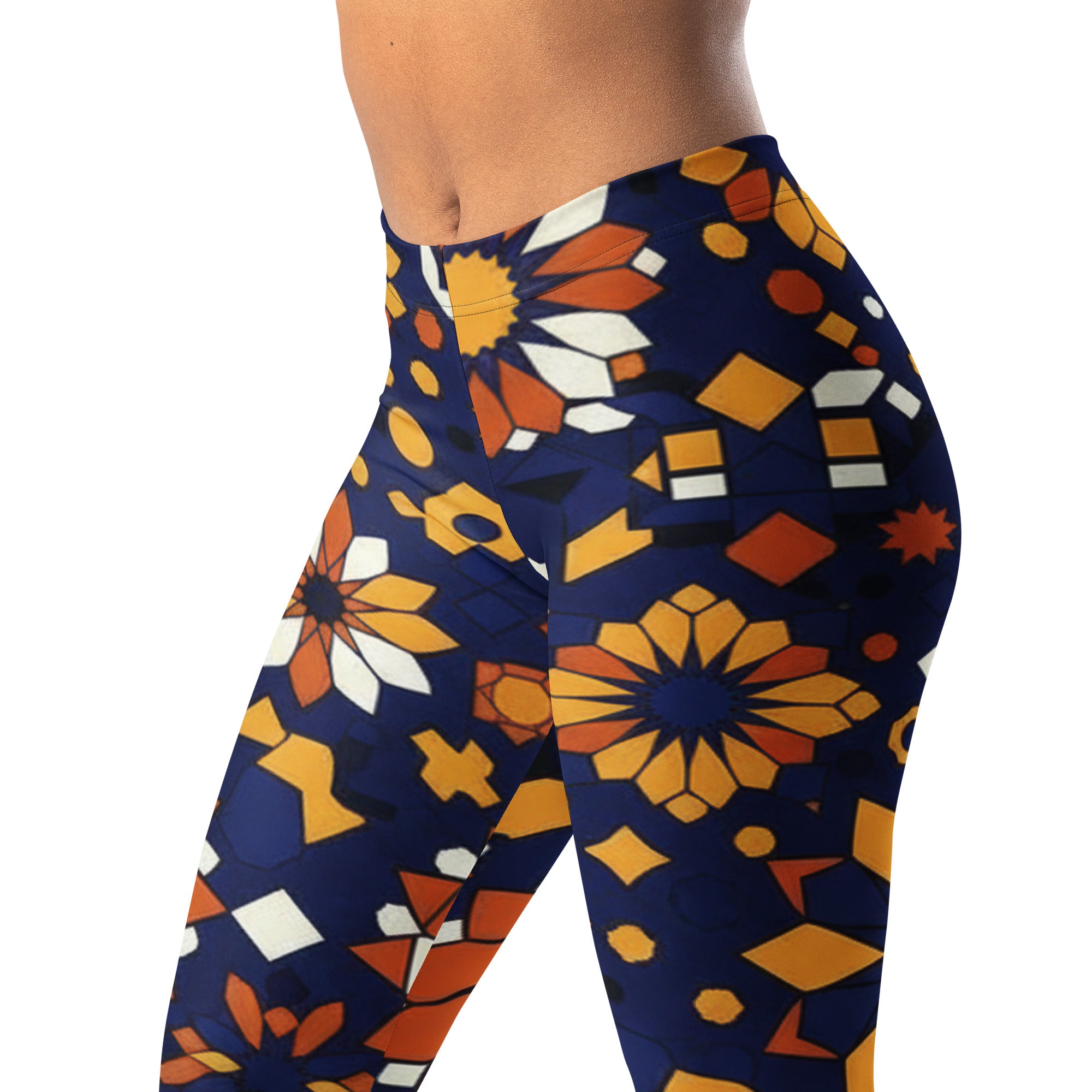 Zellige Indigo Saffron Leggings | GearBunch