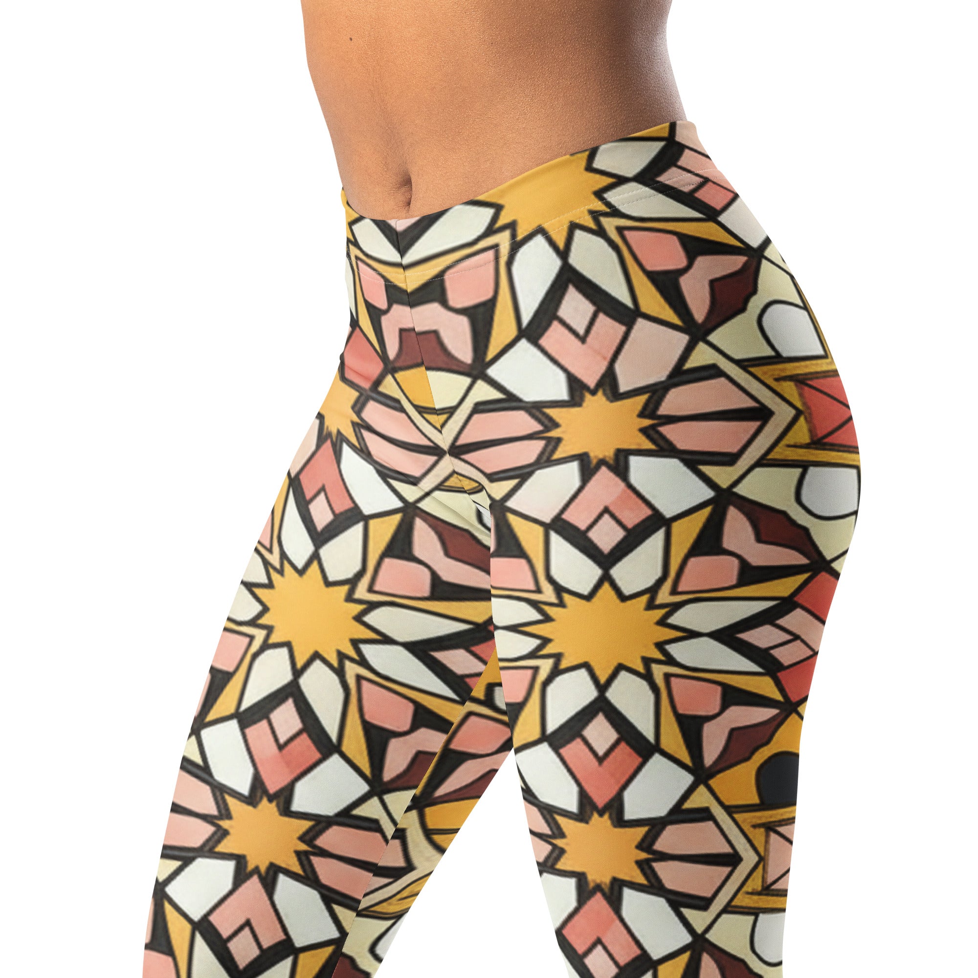 Zellige Blush Gold Leggings | GearBunch