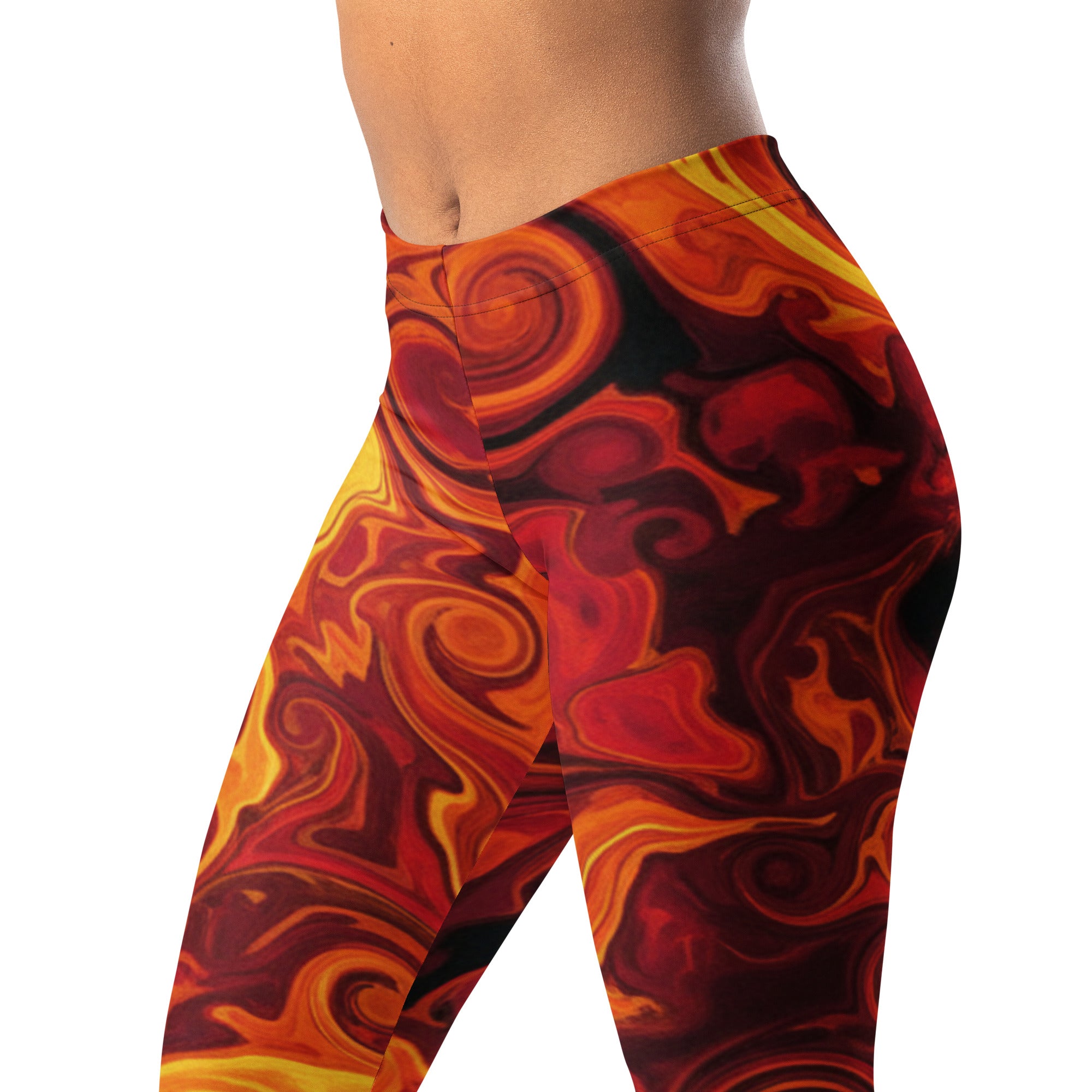 Liquid Marble Lava Flow Leggings | GearBunch