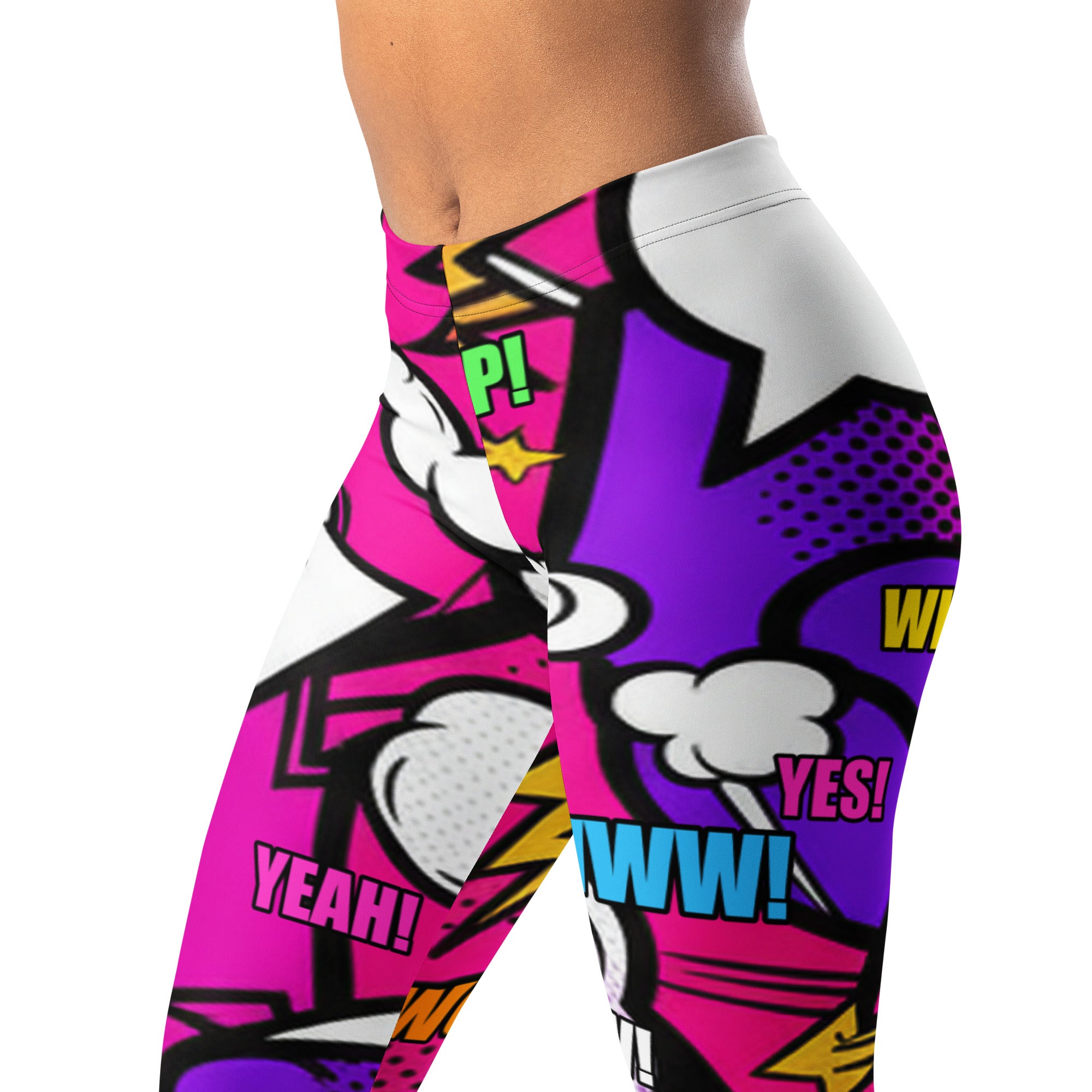 Comic Strip Girl Power Leggings | GearBunch