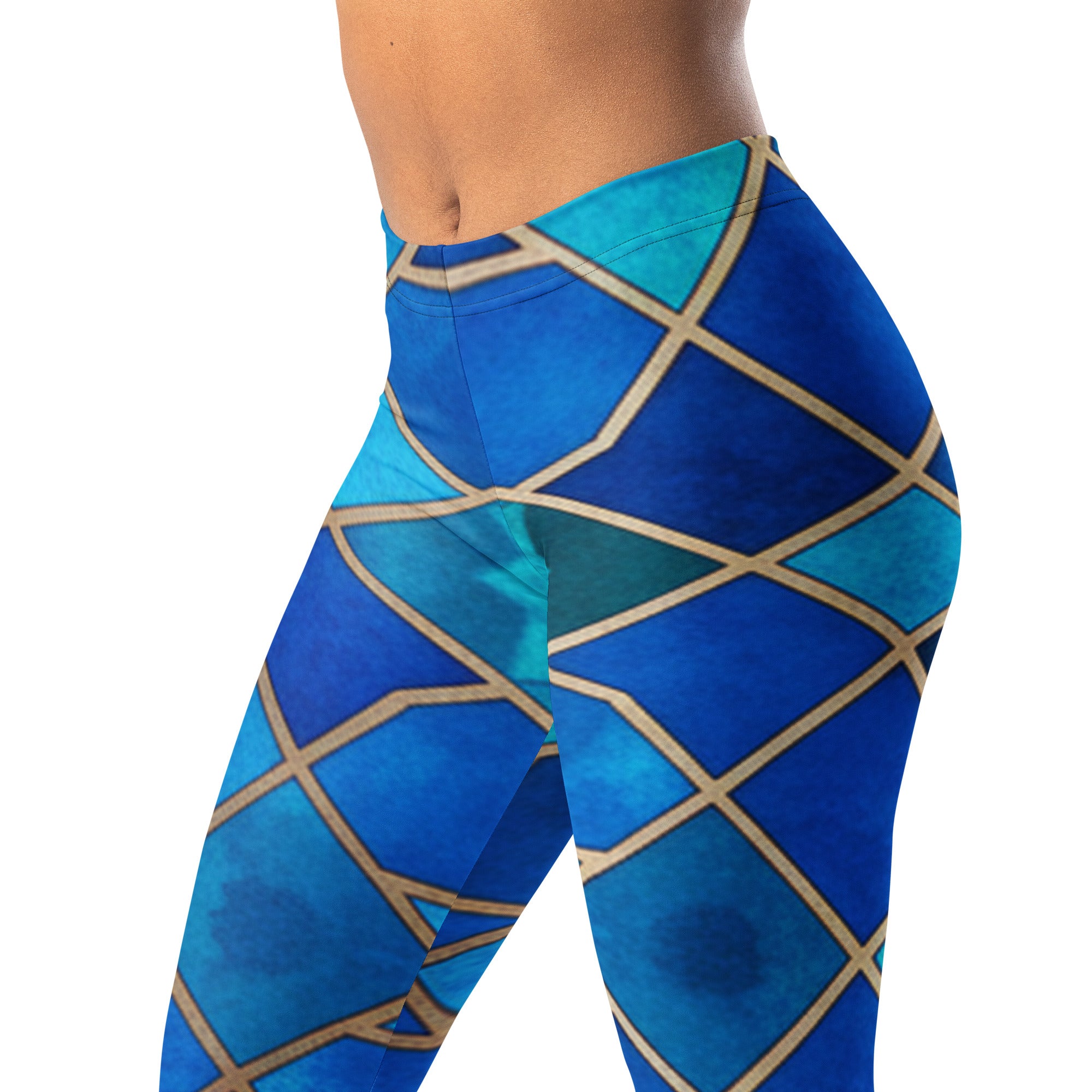 Arabic Sapphire Bronze Leggings | GearBunch