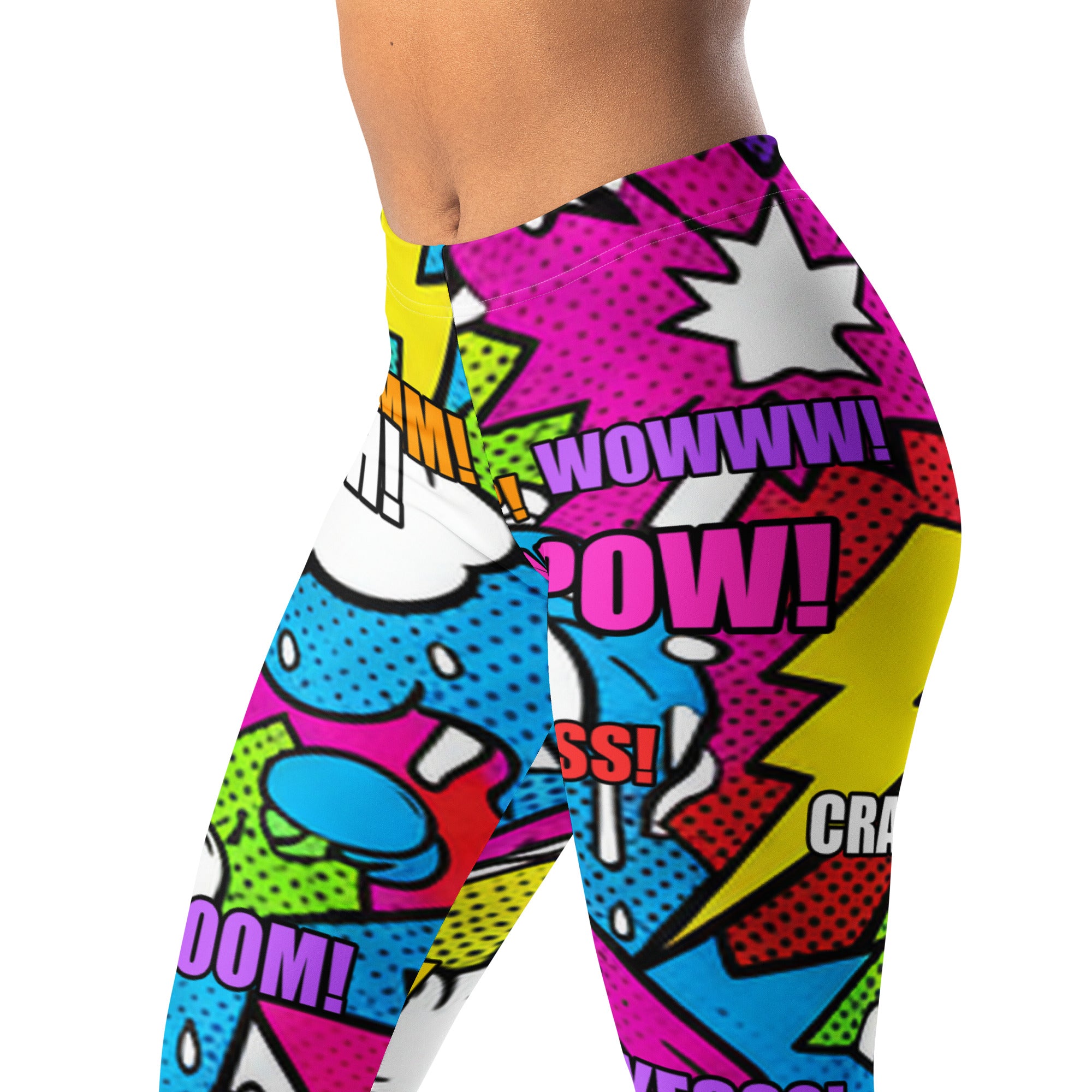 Comic Strip Graffiti Street Leggings | GearBunch