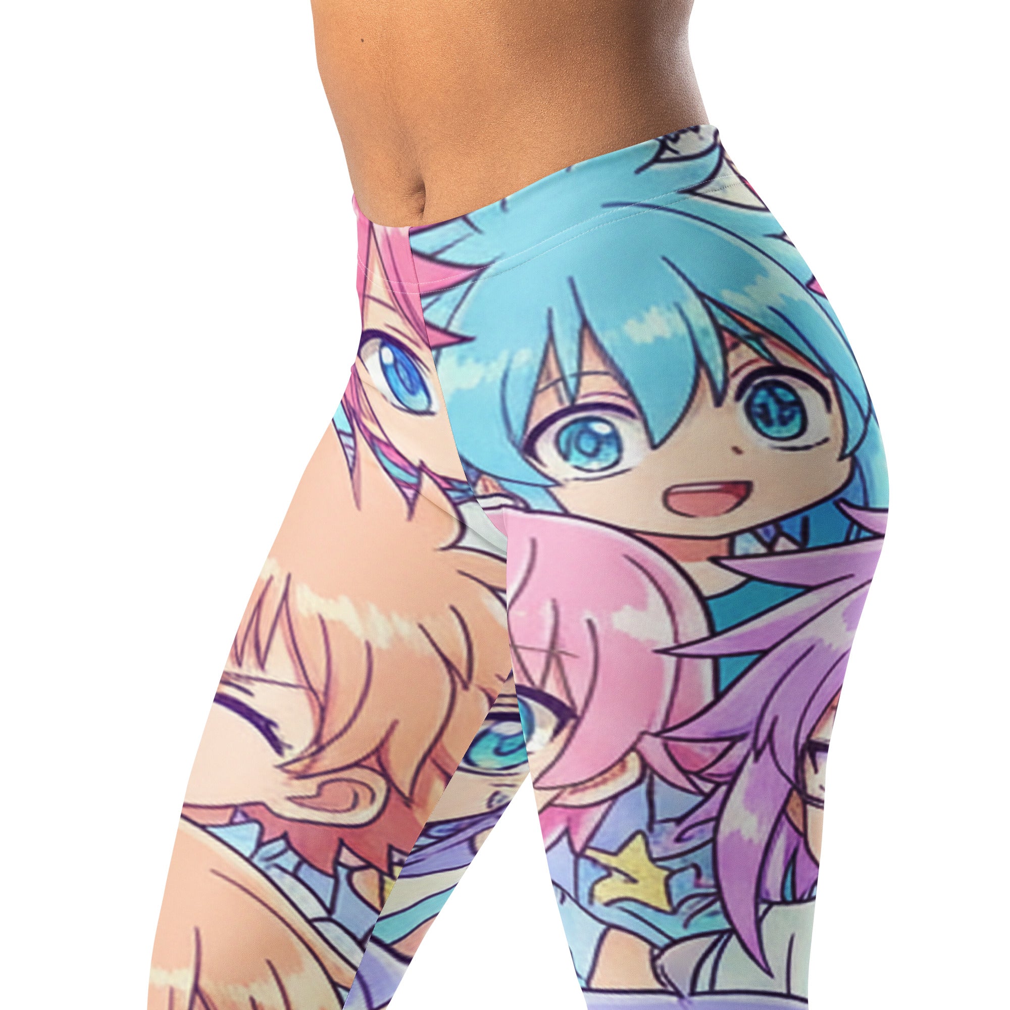 Anime Collage Pastel Dream Leggings | GearBunch