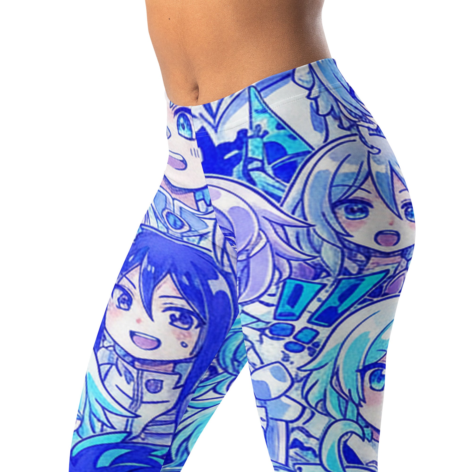 Anime Collage Ice Kingdom Leggings | GearBunch