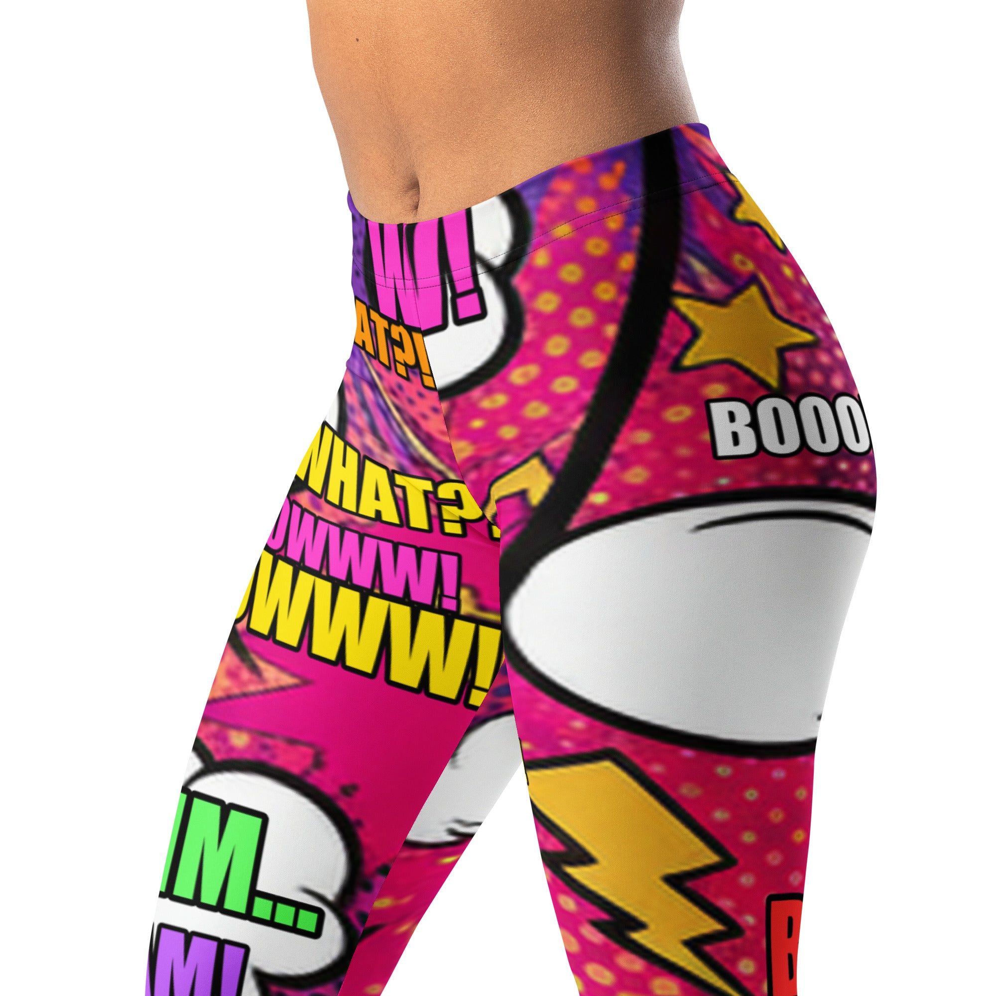 Comic Strip Girl Power Leggings | GearBunch