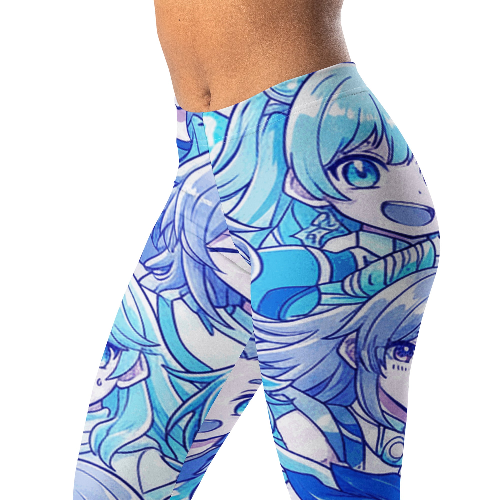 Anime Collage Ice Kingdom Leggings | GearBunch