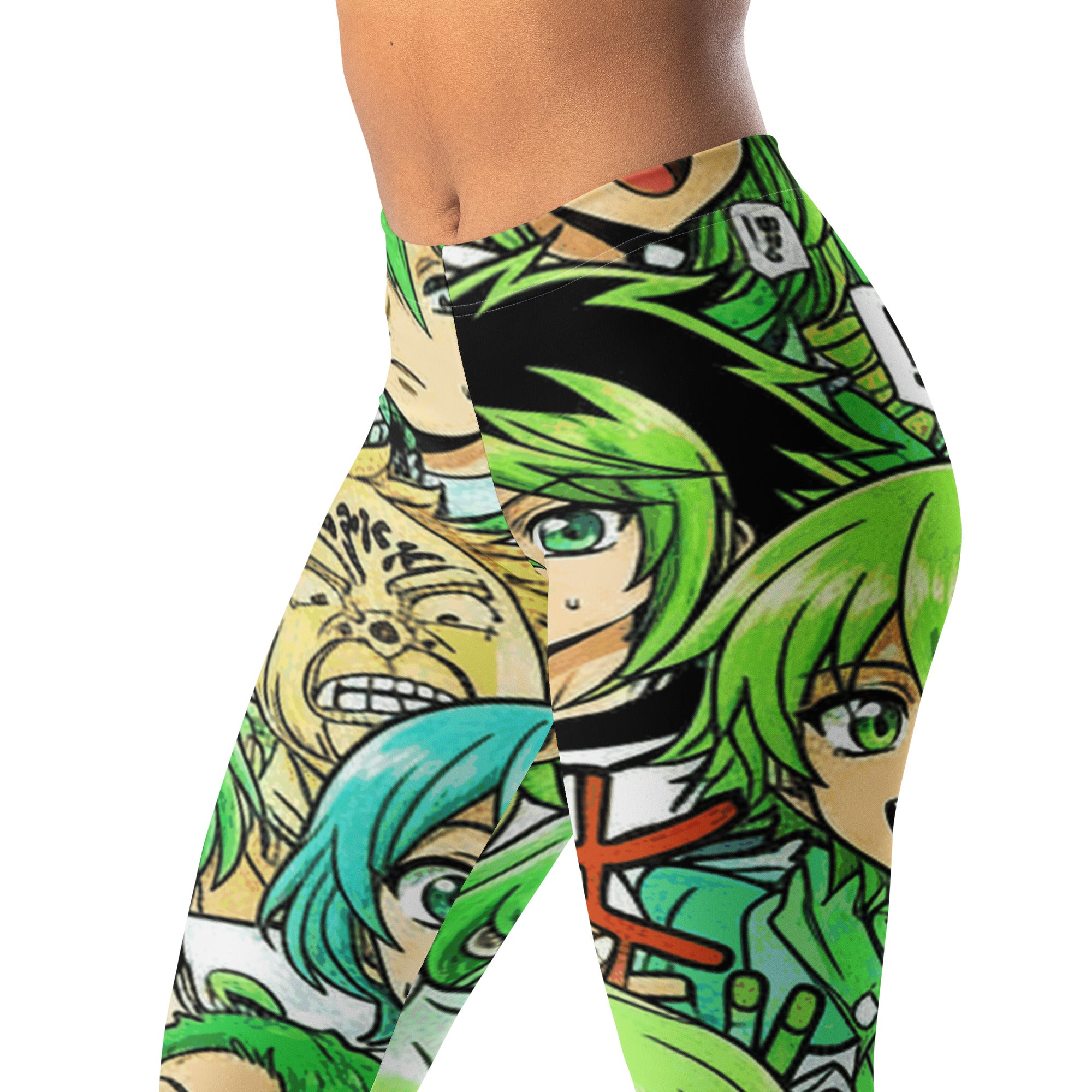 Anime Collage Forest Spirit Leggings | GearBunch