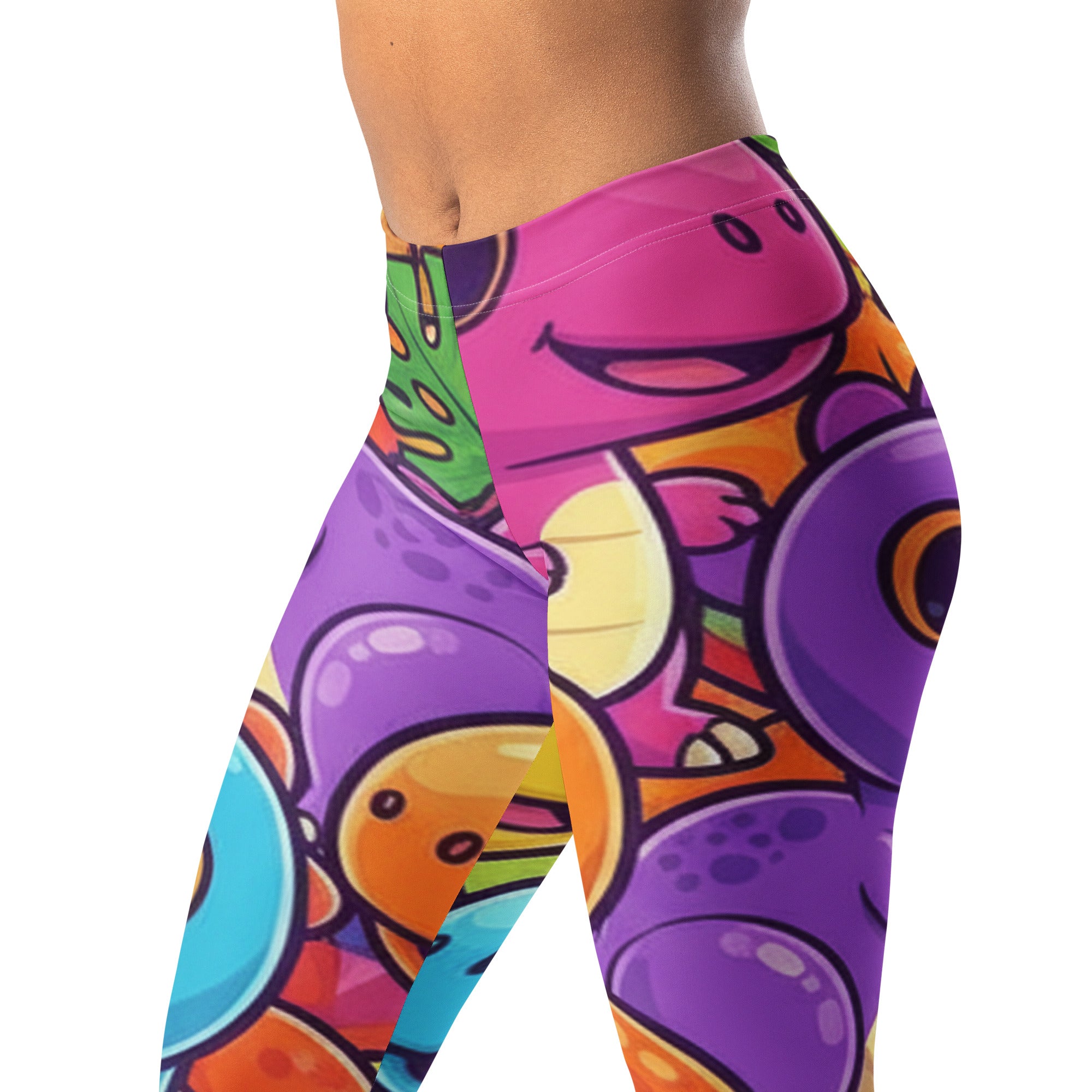 Vibrant Dinosaur Stomp Leggings | GearBunch