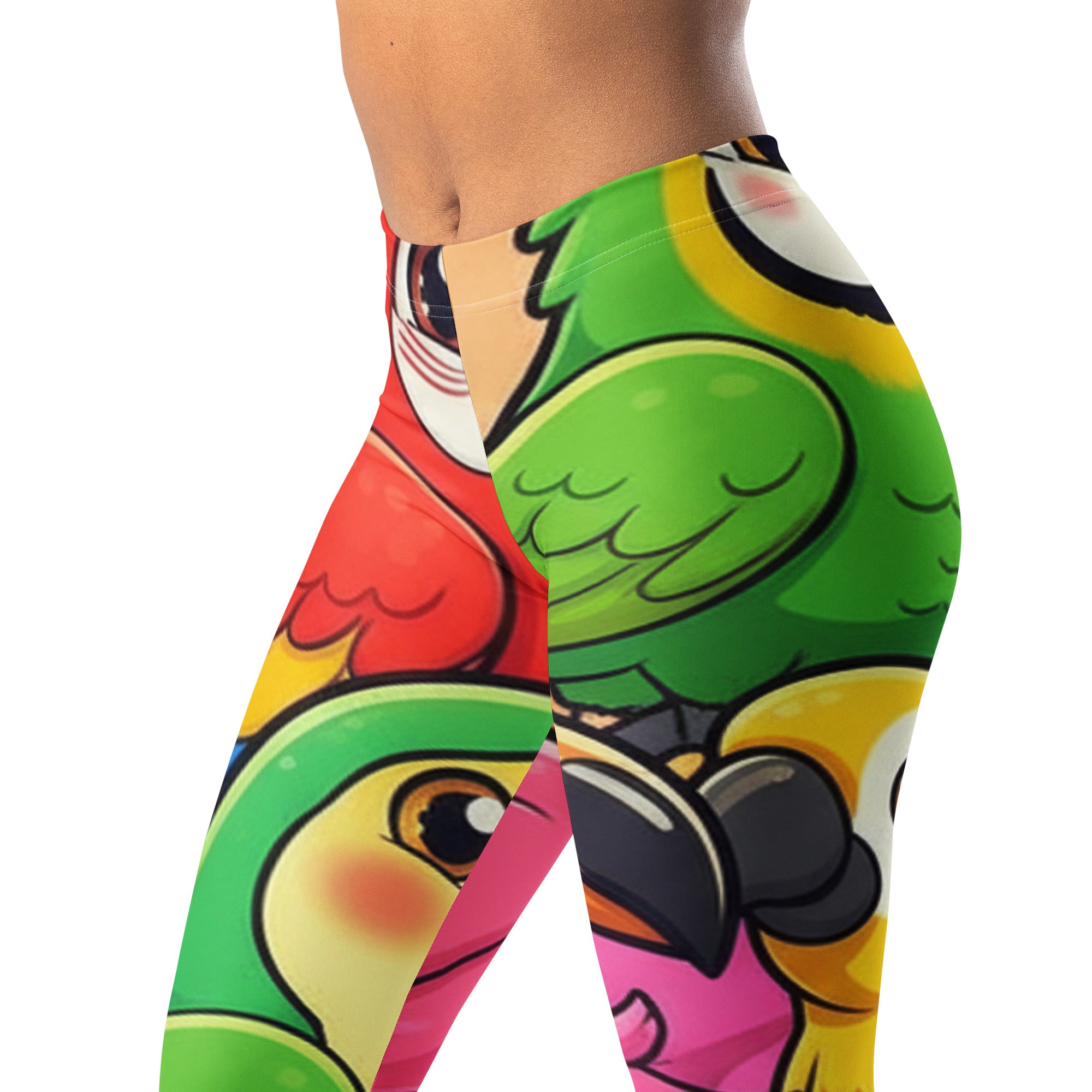 Vibrant Tropical Birds Leggings | GearBunch