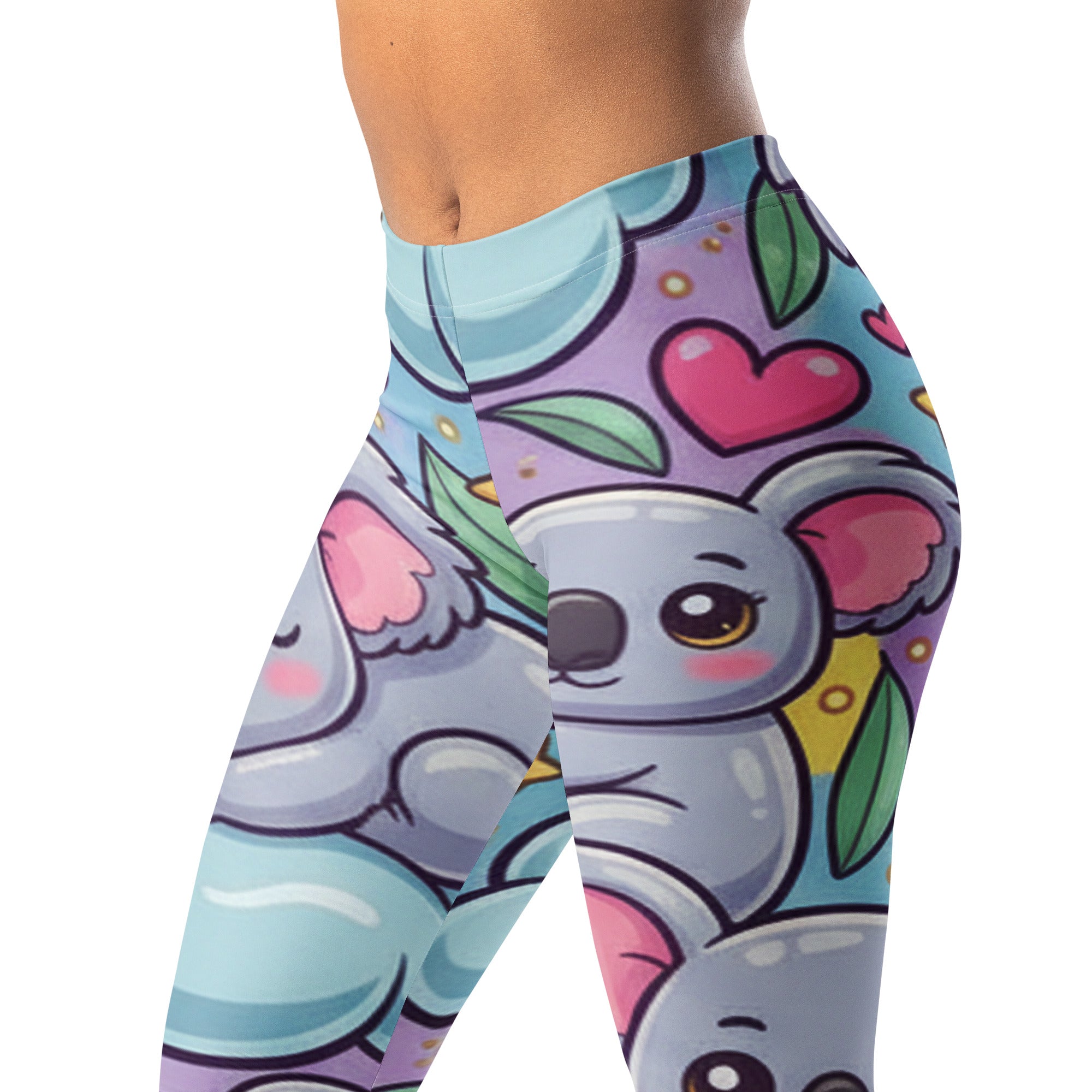 Vibrant Koala and Friends Leggings | GearBunch