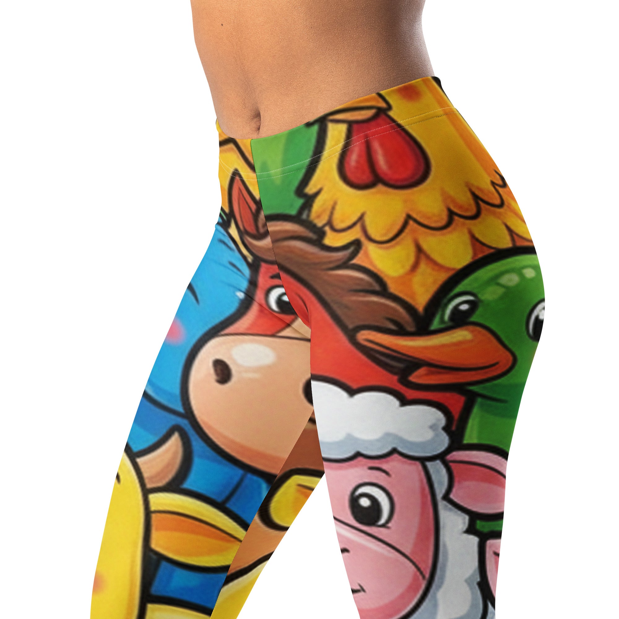 Vibrant Farm Animals Leggings | GearBunch