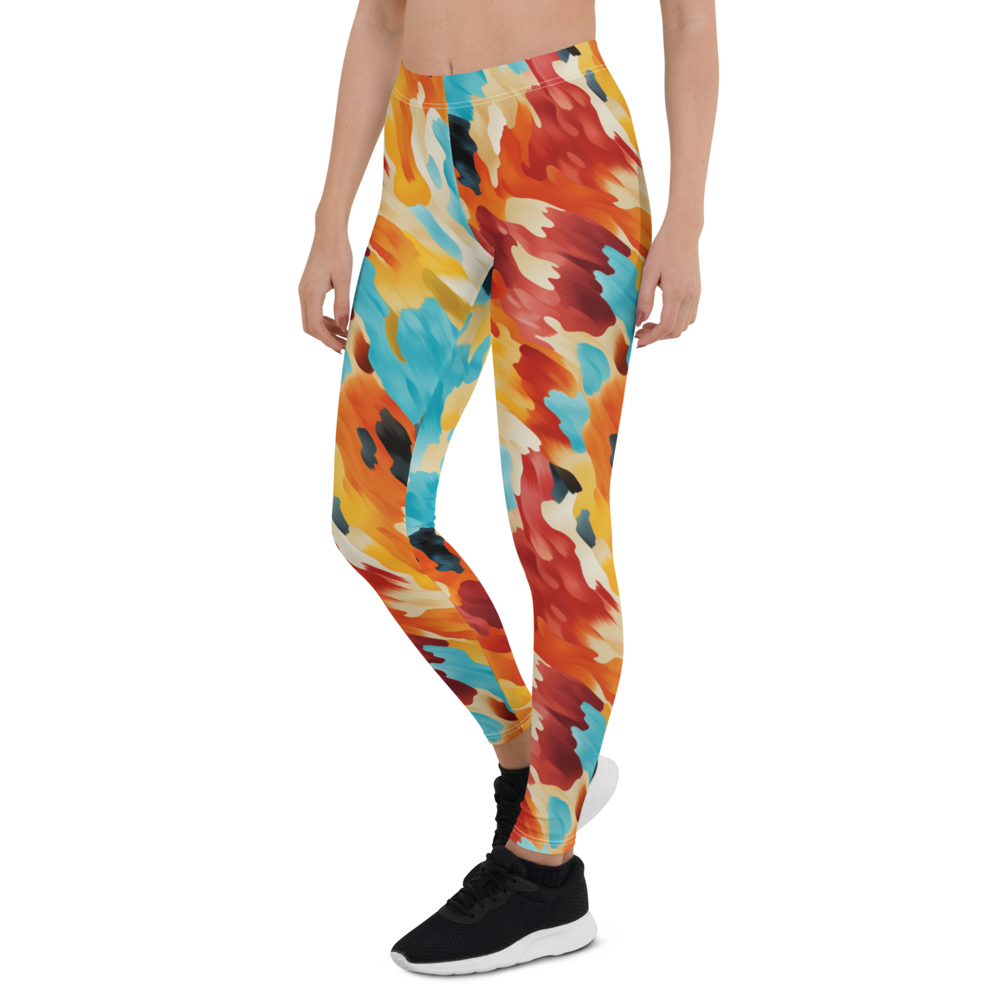 Women's paint board leggings front view