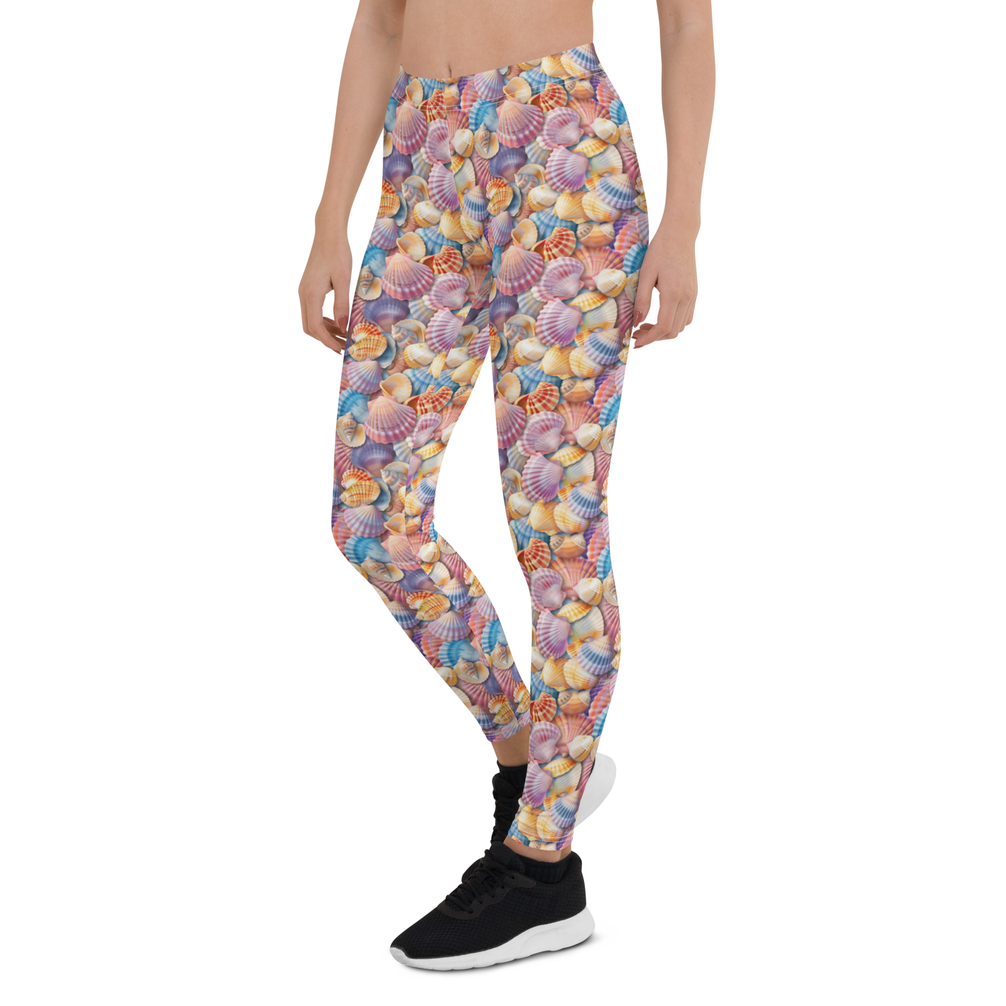 Women's sea shell leggings front view