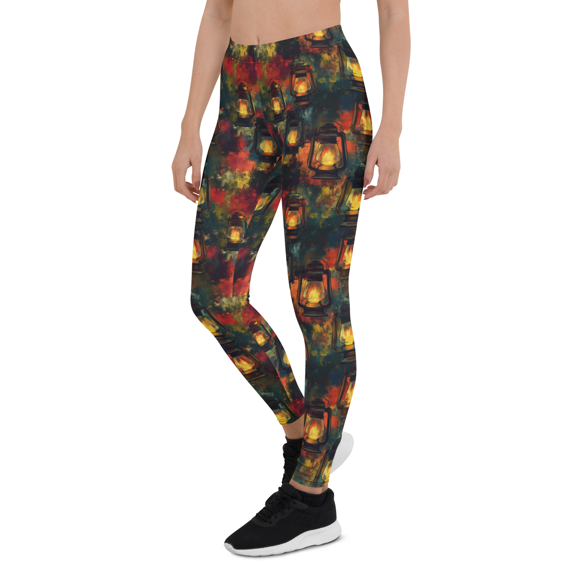 Women's rustic lantern leggings front view