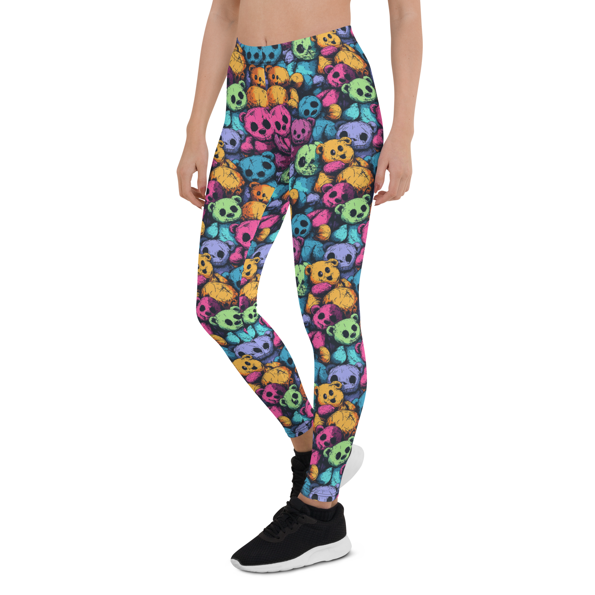 Women's vintage teddy leggings front view