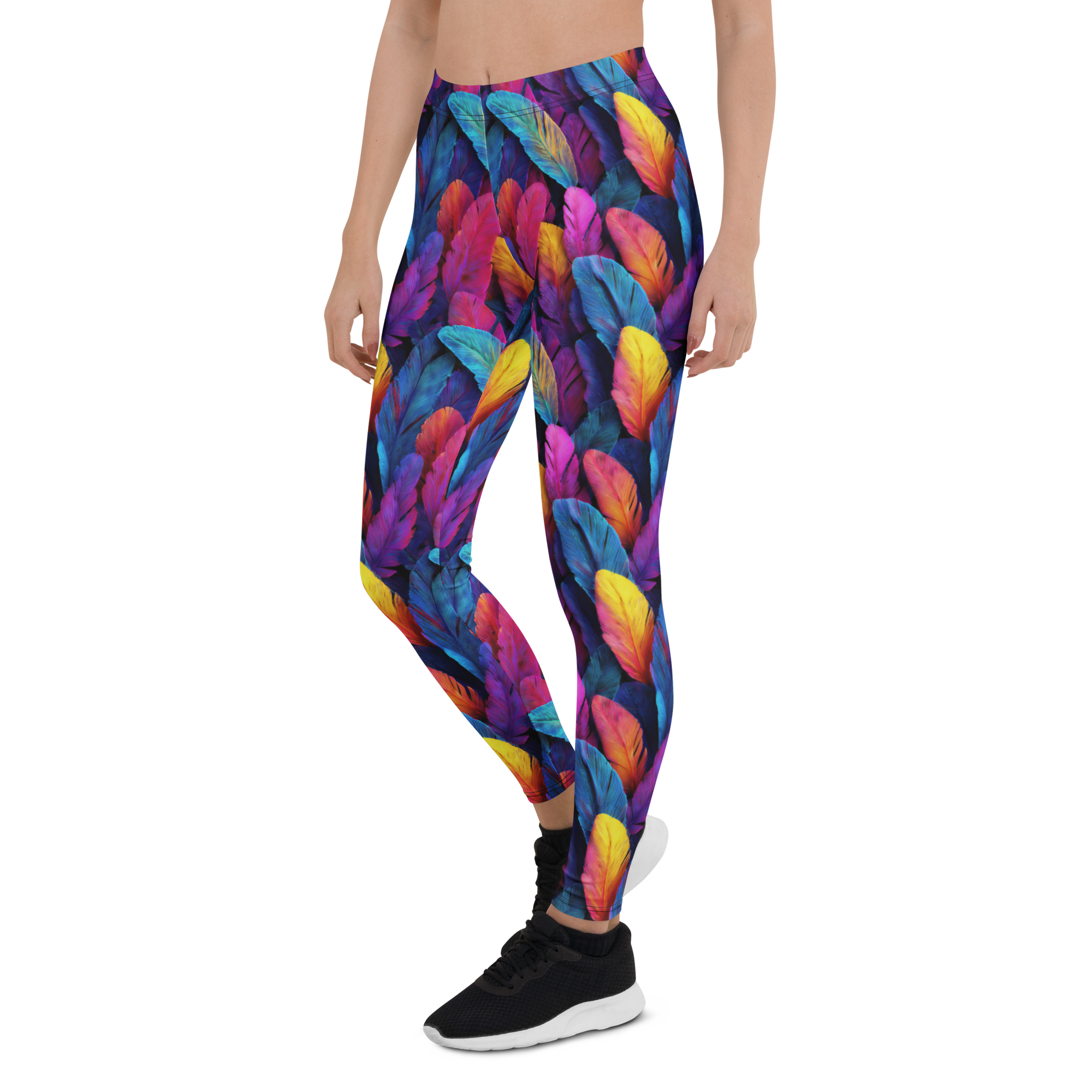 Women's twilight feather leggings front view