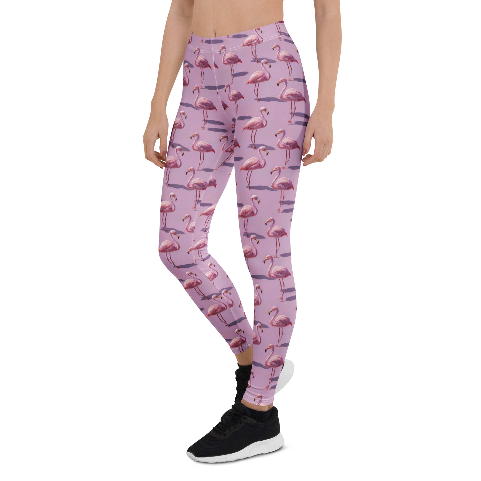 Fancy Flamingo Leggings Left View