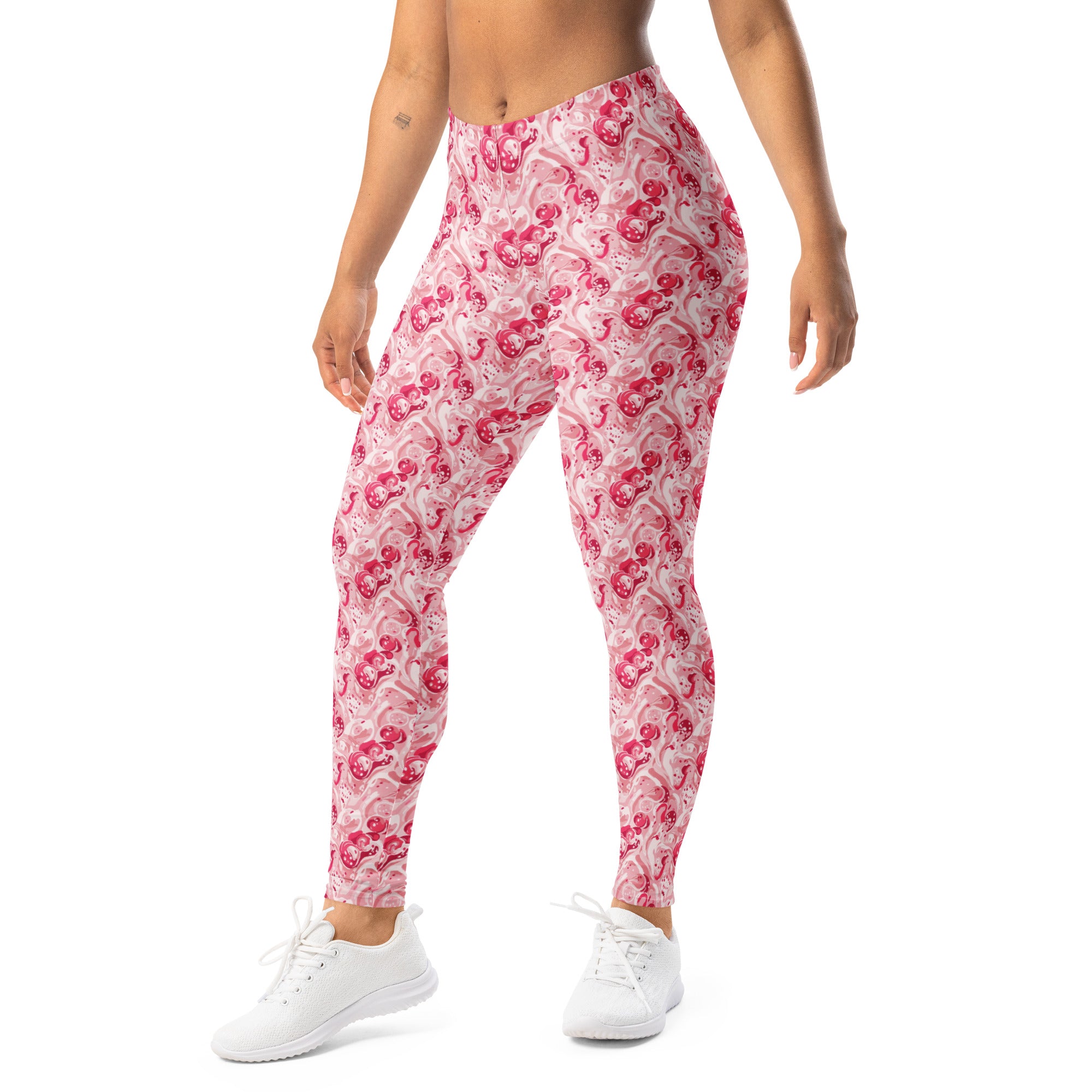 Cherry Strawberry Cream Leggings | GearBunch