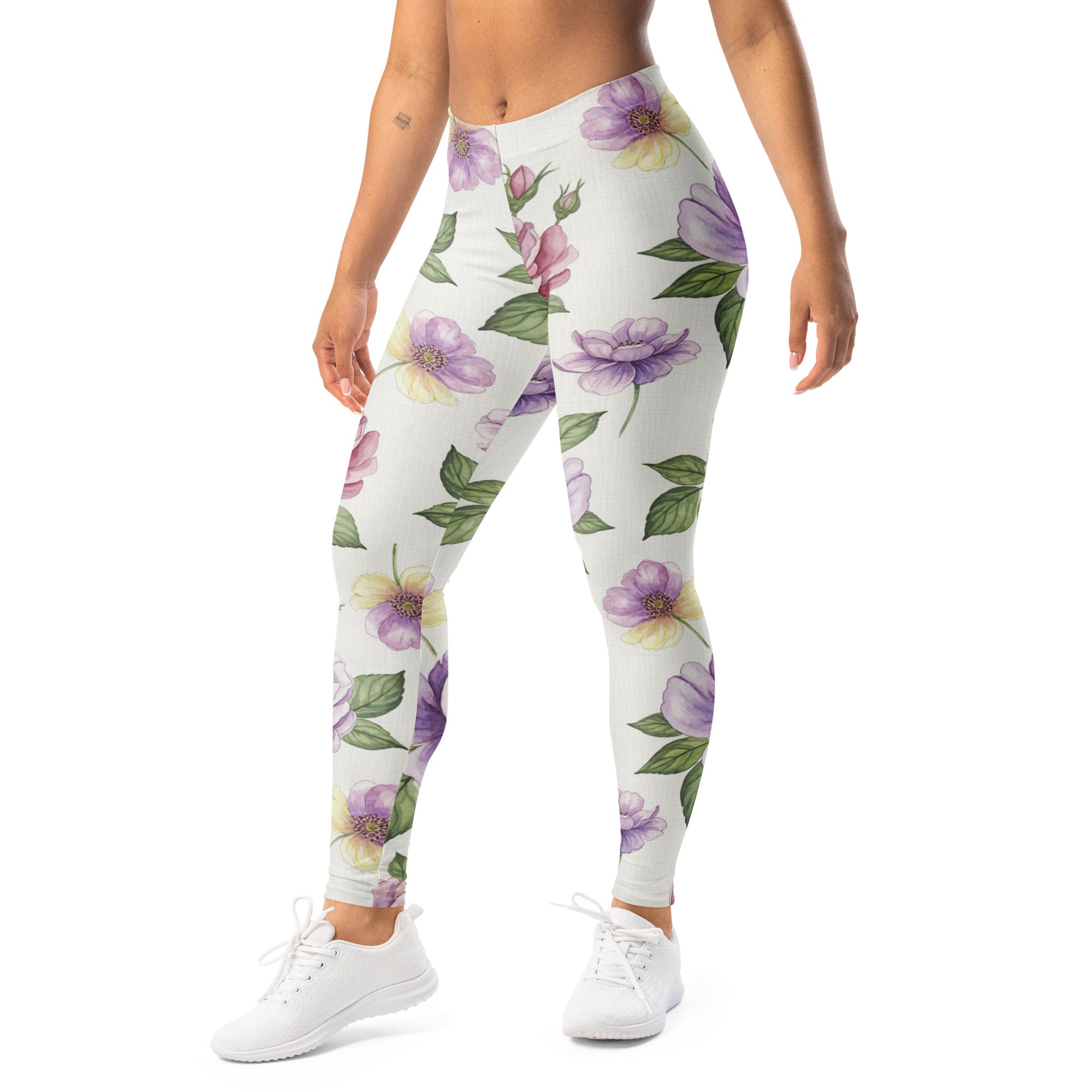 Watercolour Wildflowers Leggings | GearBunch