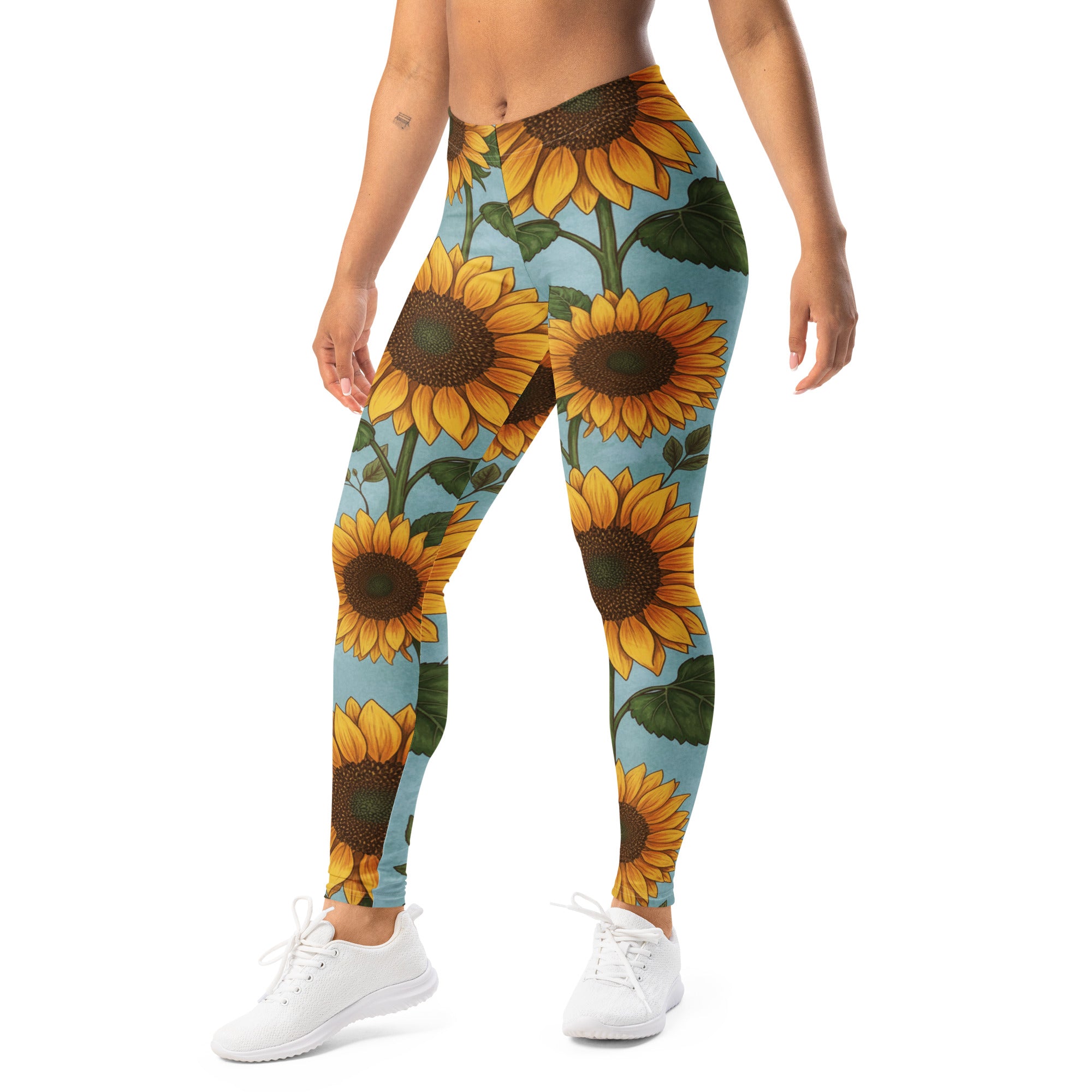 Sunflower Fields Leggings | GearBunch
