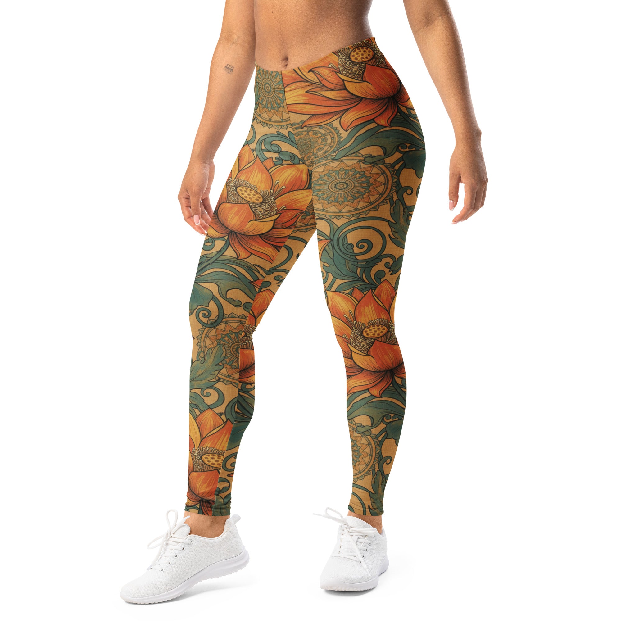 Boho Lotus and Mandalas Leggings | GearBunch