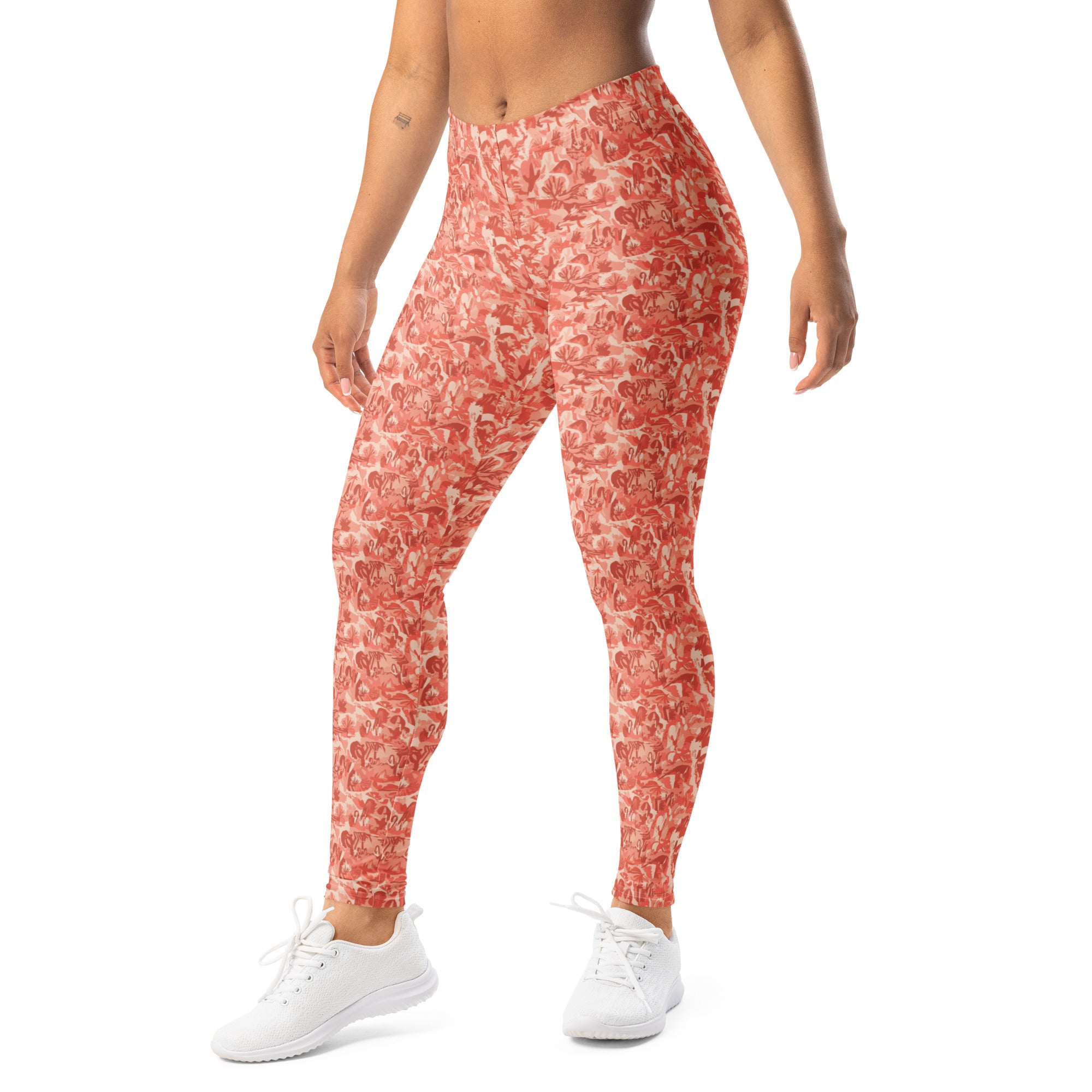 Distorted Cowboy Landscape Leggings | GearBunch