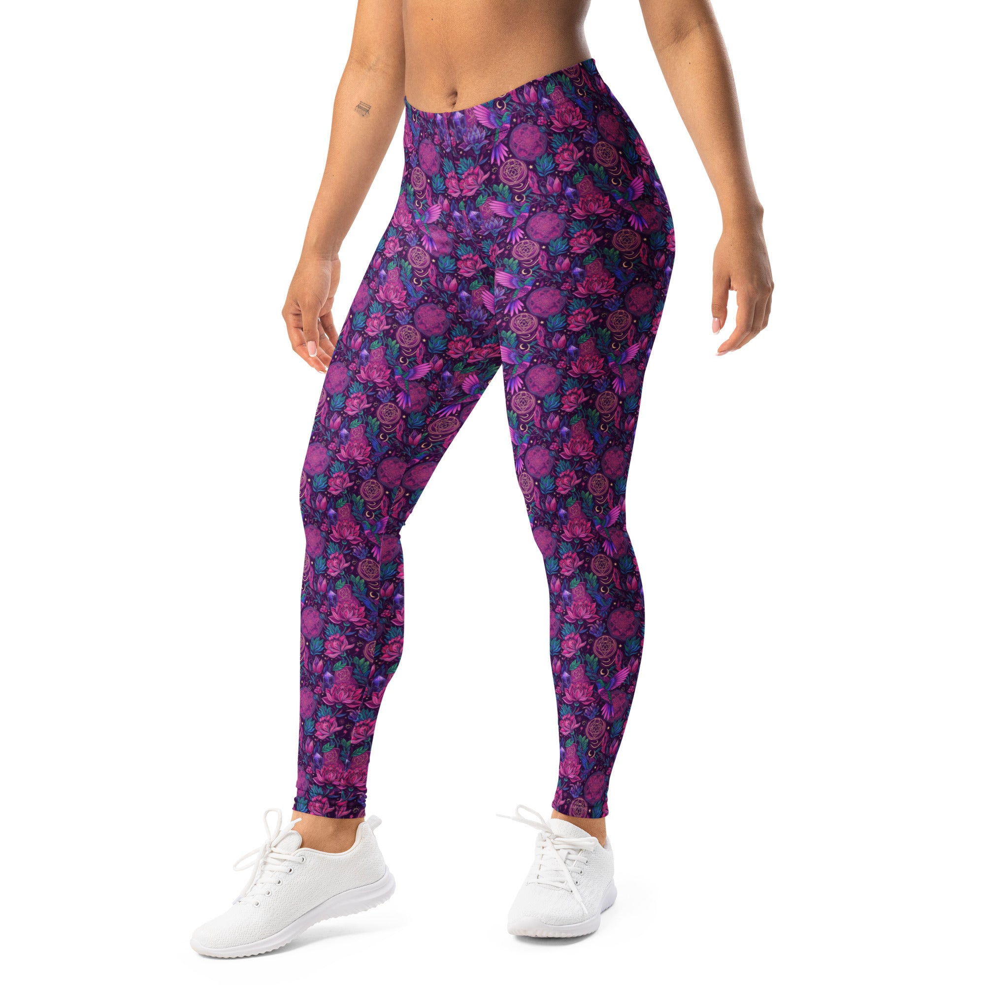Hummingbird Divination Art Leggings | GearBunch