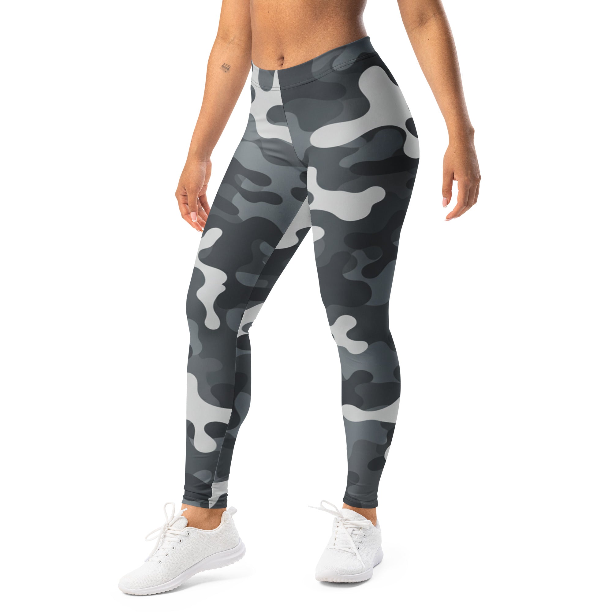 Charcoal Steel Camo Leggings | GearBunch