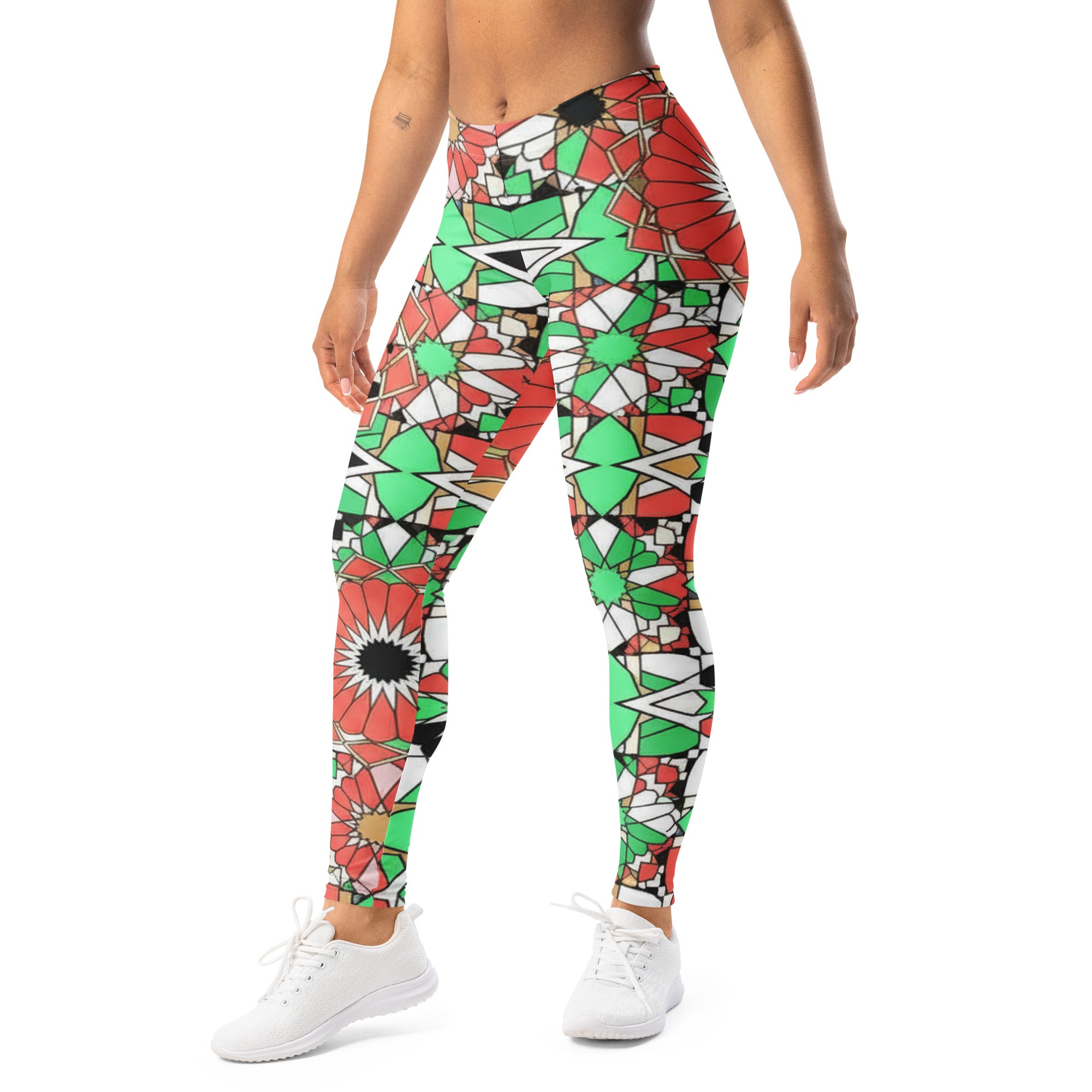 Zellige Coral Mint Leggings | GearBunch