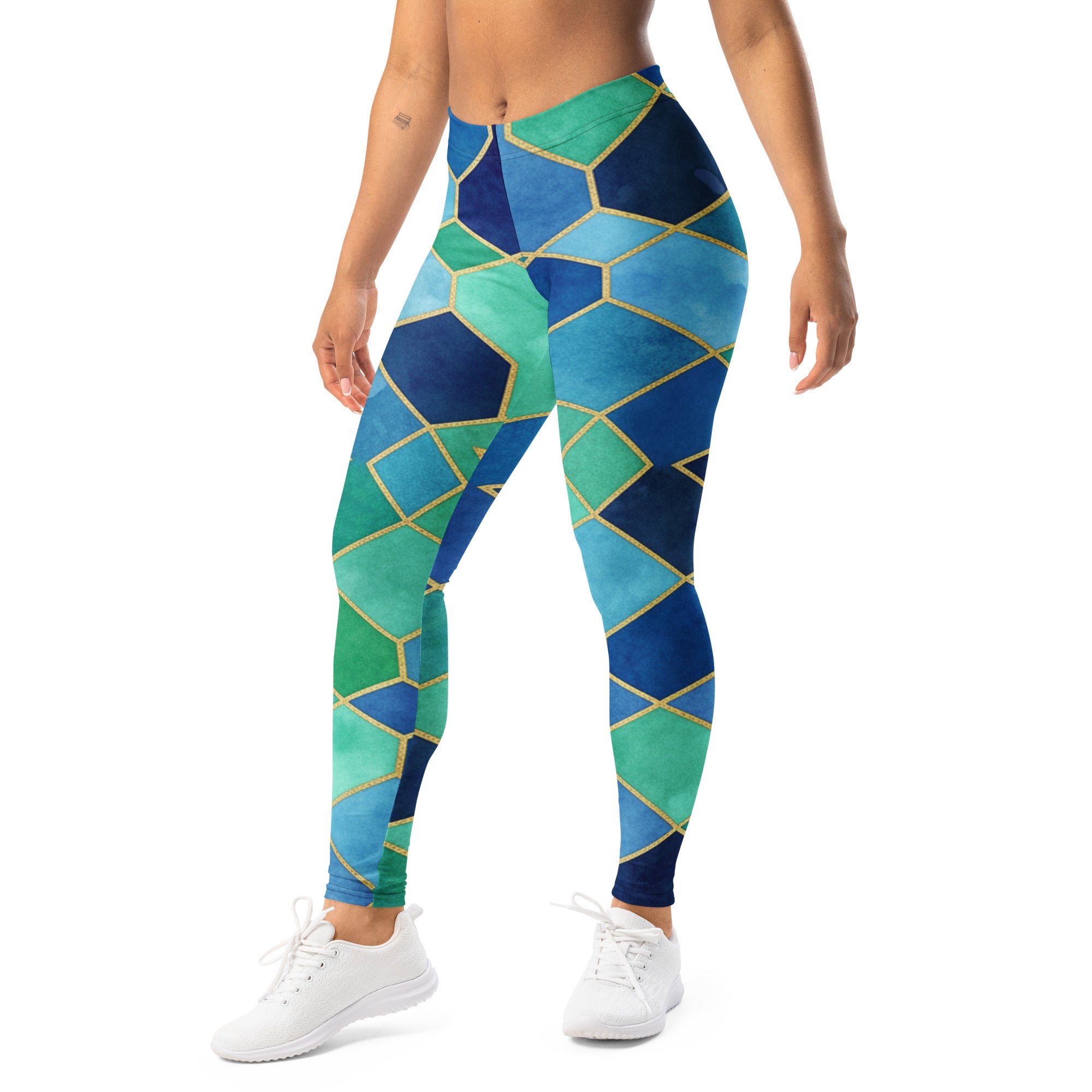 Ocean Blues Arabic Leggings | GearBunch