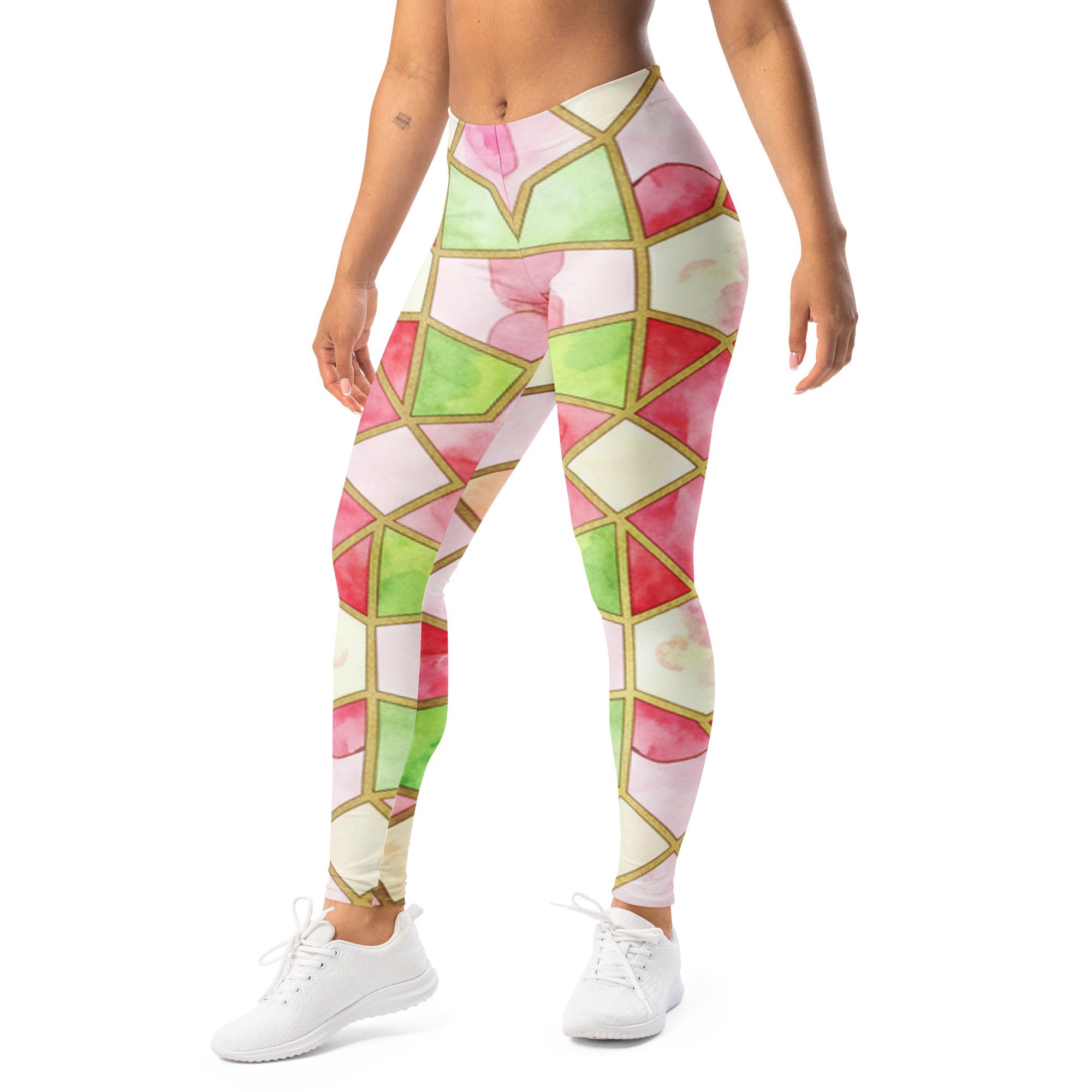 Cherry Blossom Arabic Leggings | GearBunch