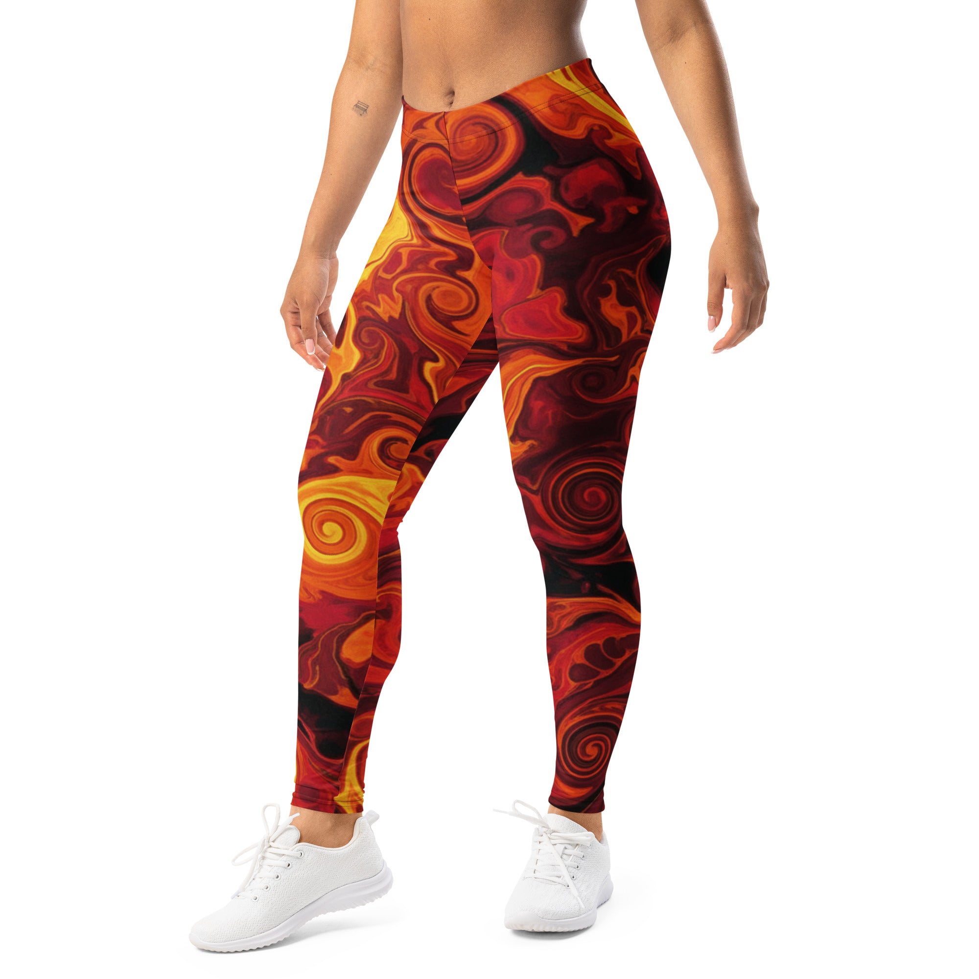 Liquid Marble Lava Flow Leggings | GearBunch