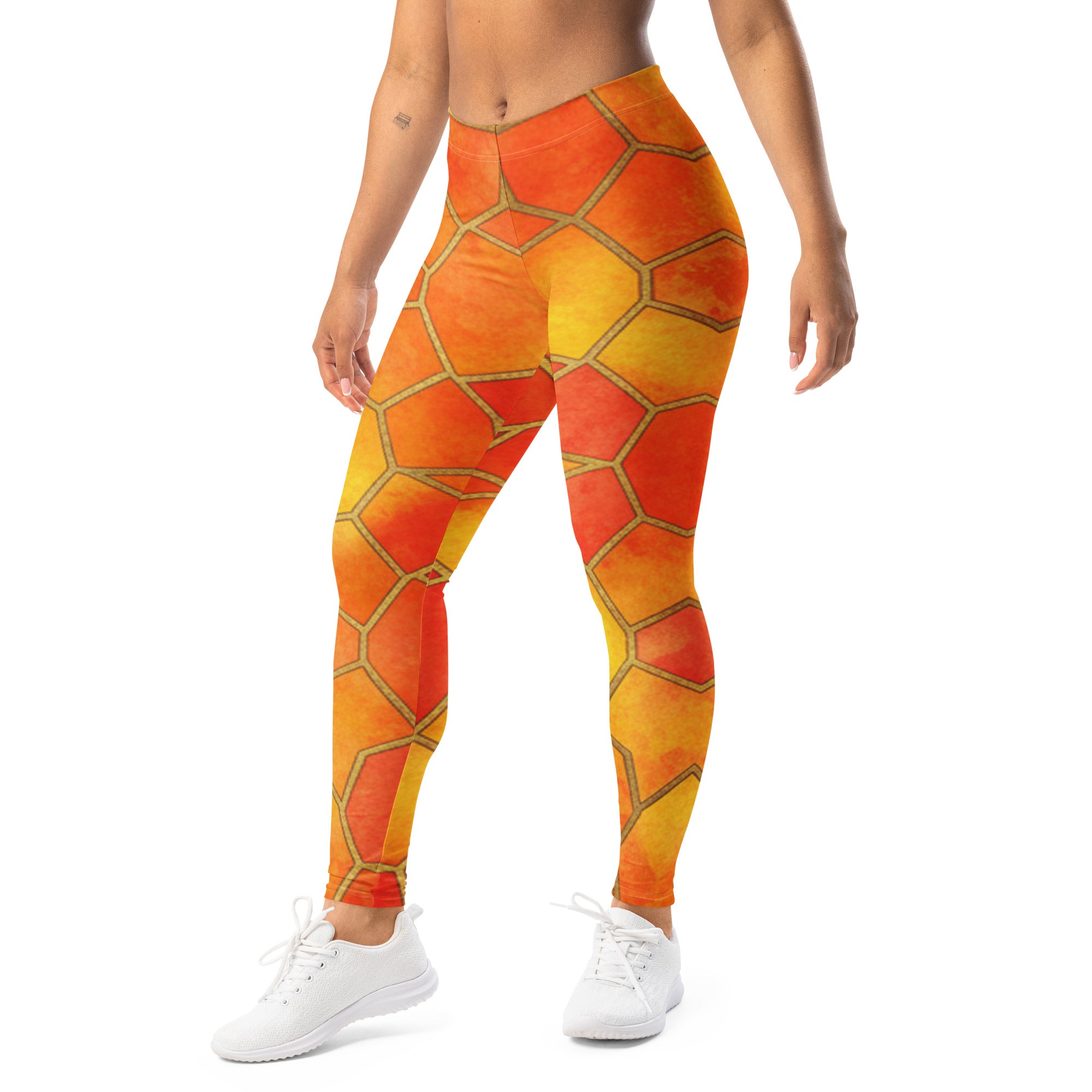 Arabic Sunset Blaze Leggings | GearBunch